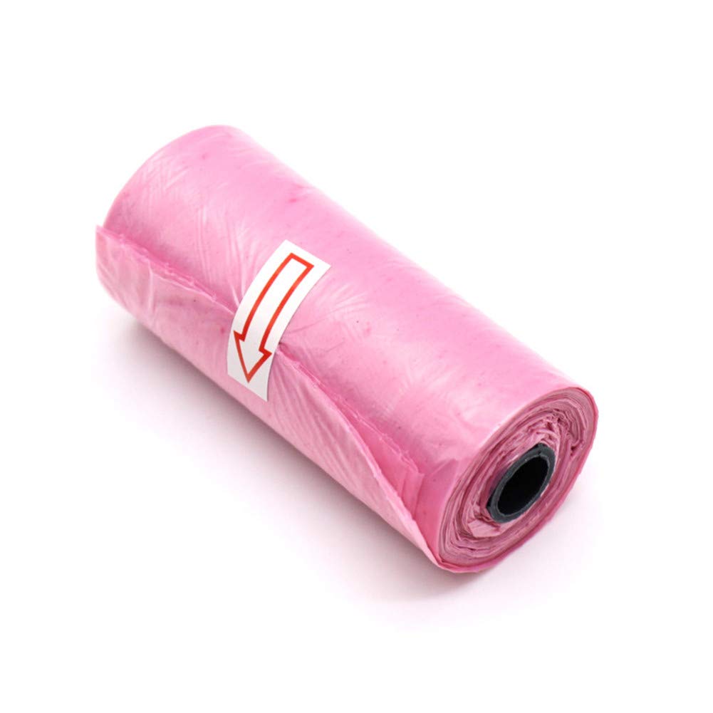 **AKDSteel Baby Diaper Disposal Bags - 15pcs/Roll, Pink Scented Trash Bags for Diapers, Odor Control & Leak-Proof | Ideal for Nursery, Travel & Diaper Pails**    *(Use Cases: Perfect for home nurseries, daycare centers, travel, and diaper pails to keep spaces clean and odor-free.)*