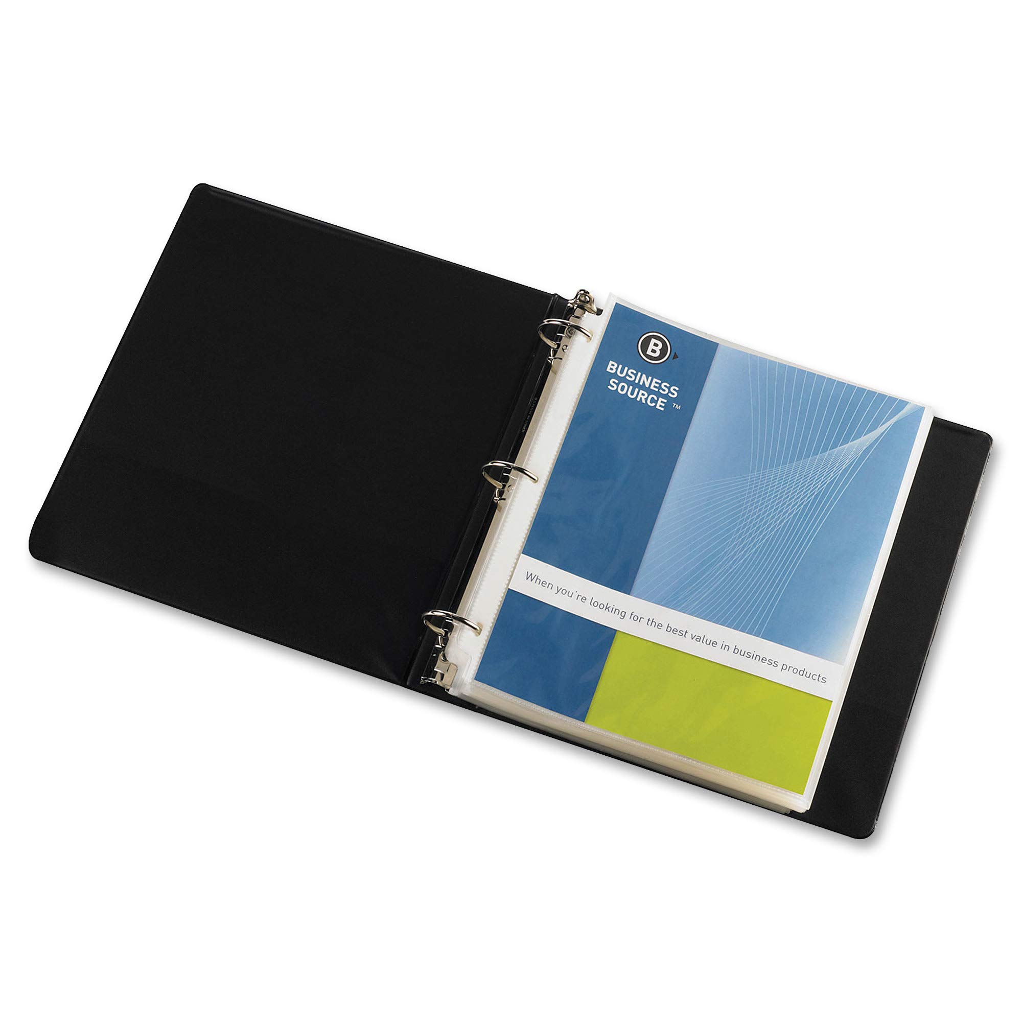 Business Source BSN16511CT Top-Loading Poly Sheet Protectors - 100 Pack, Letter Size 8.5