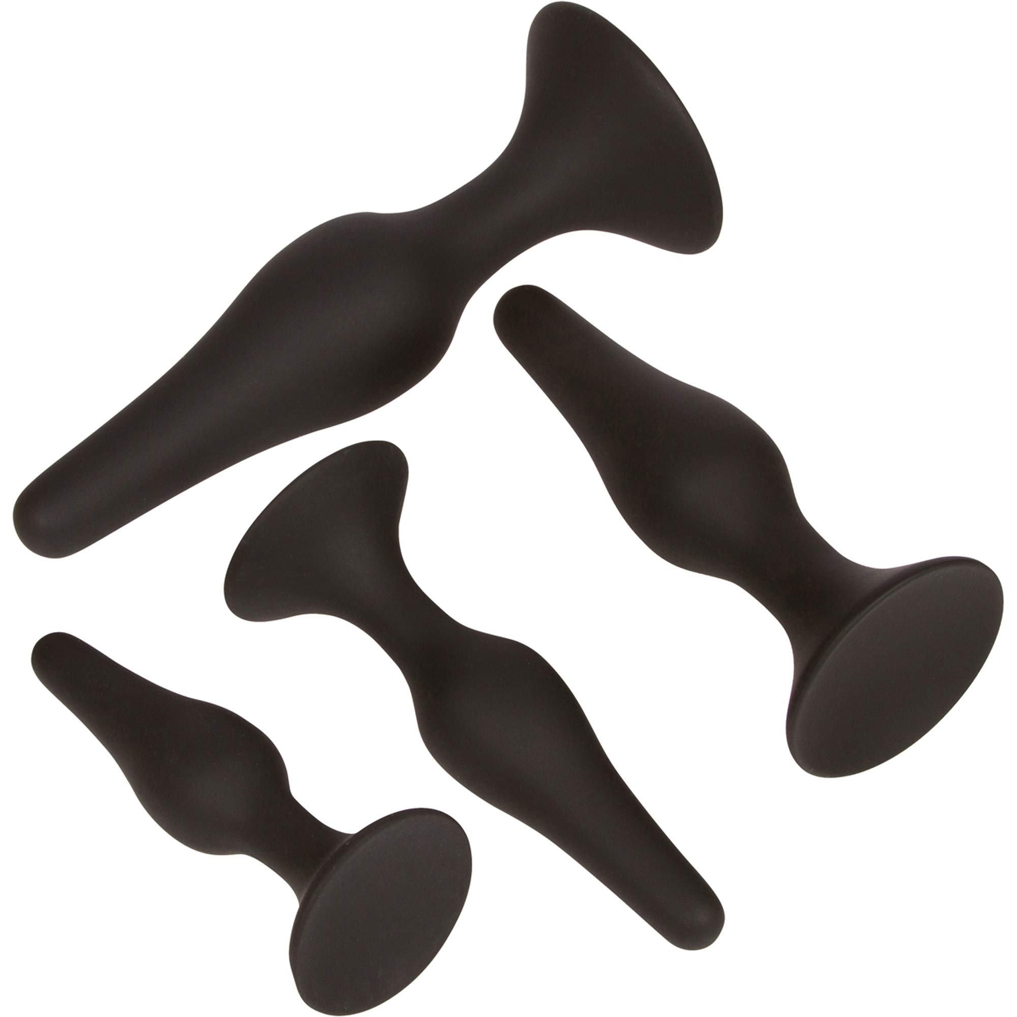 Premium Silicone Anal Sex Toys Set - 4 Sizes Butt Plugs for Women & Men, Anal Trainer Kit with Dilator Dildo for Beginners to Advanced Users | Perfect for Solo Play, Couples Exploration & BDSM Scenes