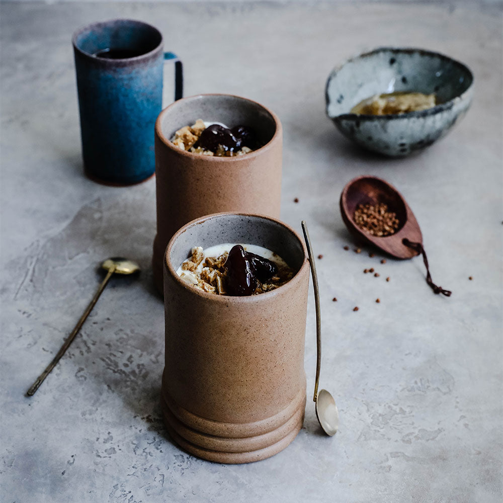 Handmade Ceramic Terracotta Coffee Cup - Eco-Friendly Clay Mug for Hot & Cold Drinks - Perfect for Home, Office, and Outdoor Use
