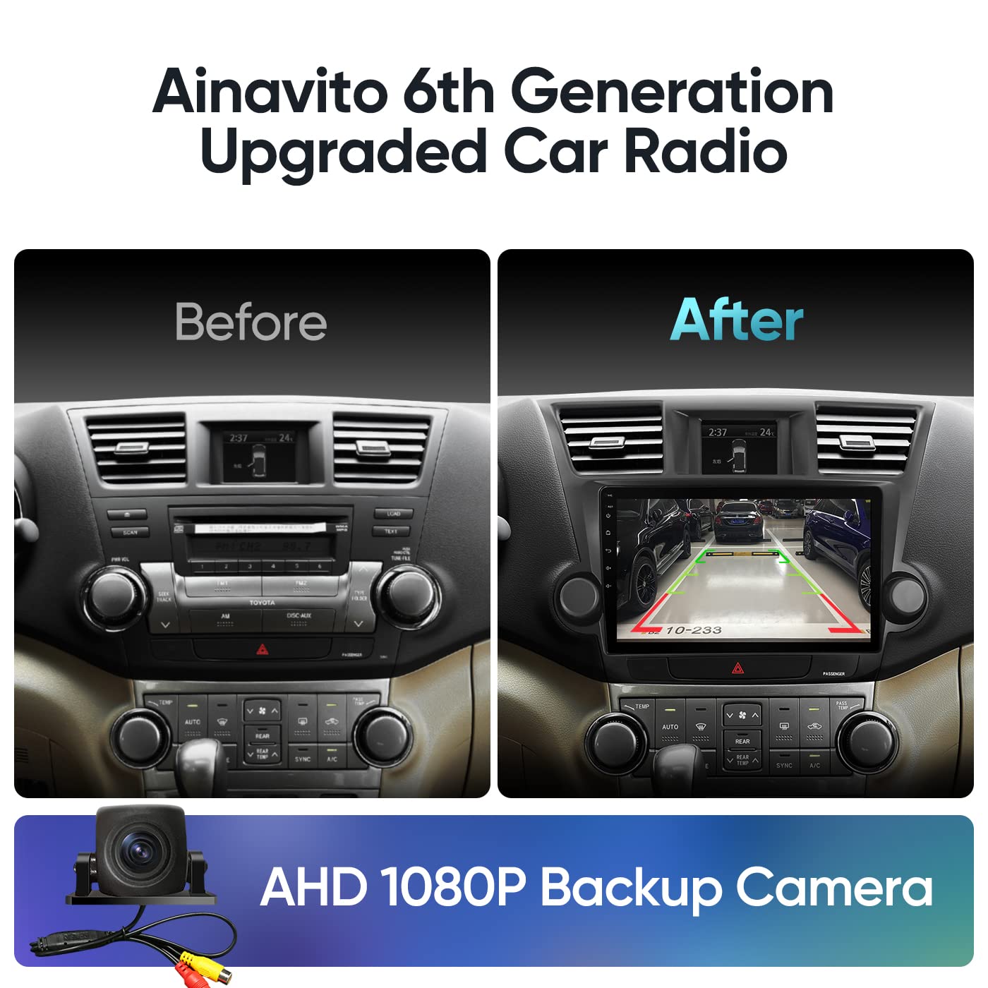 2007-2011 Honda CRV Car Stereo with Wireless Apple CarPlay & Android Auto - Plug & Play Head Unit with Steering Wheel Control, 5G WiFi, Bluetooth 5.0 & GPS Navigation - Perfect for Commuting, Road Trips & Hands-Free Driving