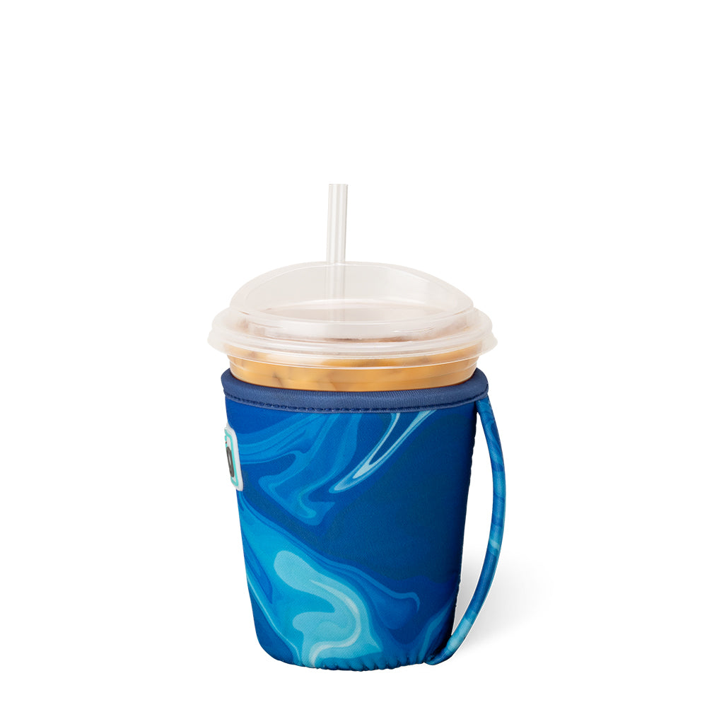 Blue Lagoon Small Iced Cup Coolie - Insulated Beverage Sleeve for Cold Drinks, Perfect for Iced Coffee, Smoothies & Summer Cocktails at Beach Parties, BBQs and Outdoor Events