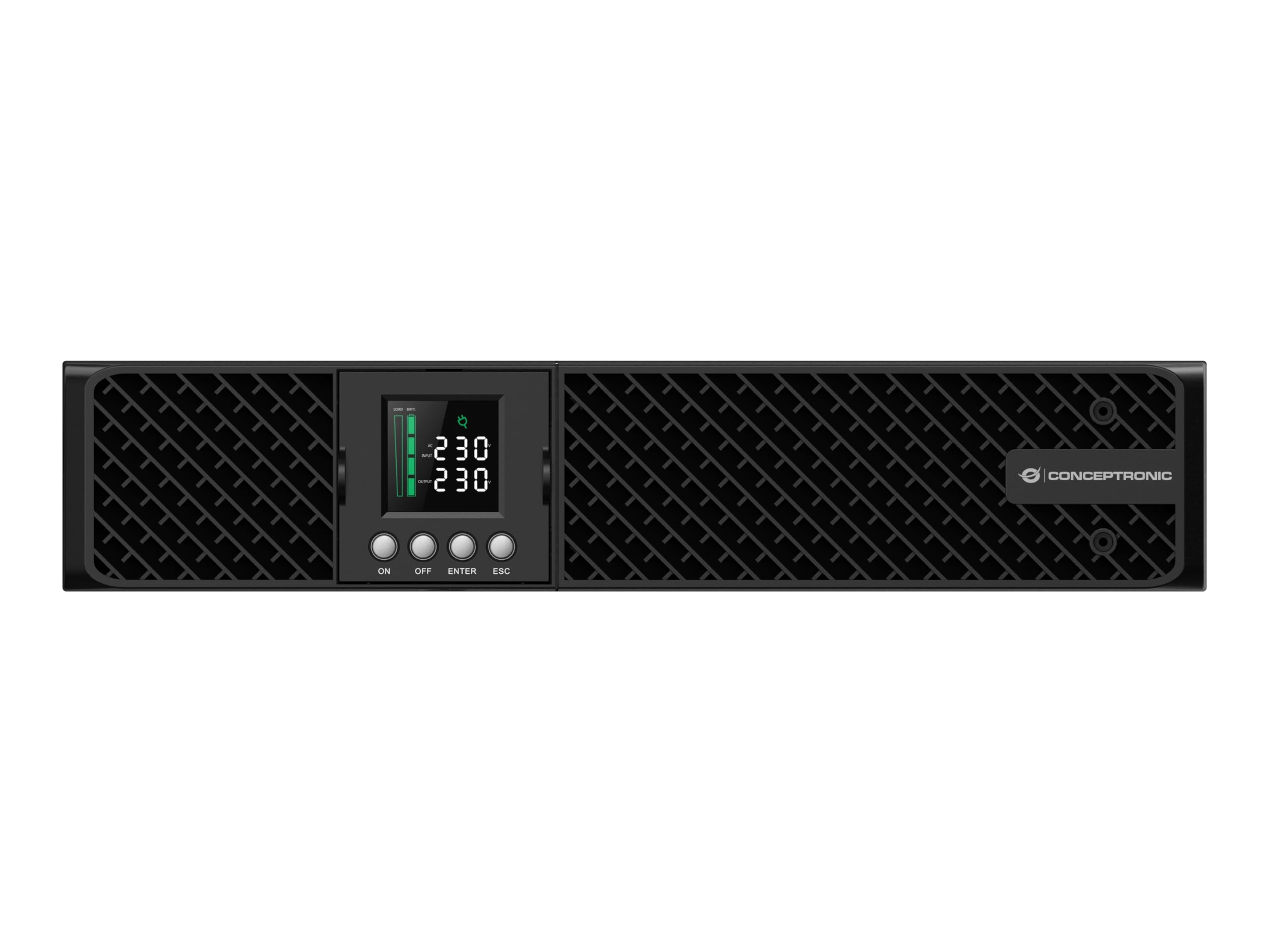 Conceptronic Zeus 1000VA/1000W Online UPS with IEC and EPO Port - Reliable Power Backup for Home Office, Server Rooms & Medical Equipment