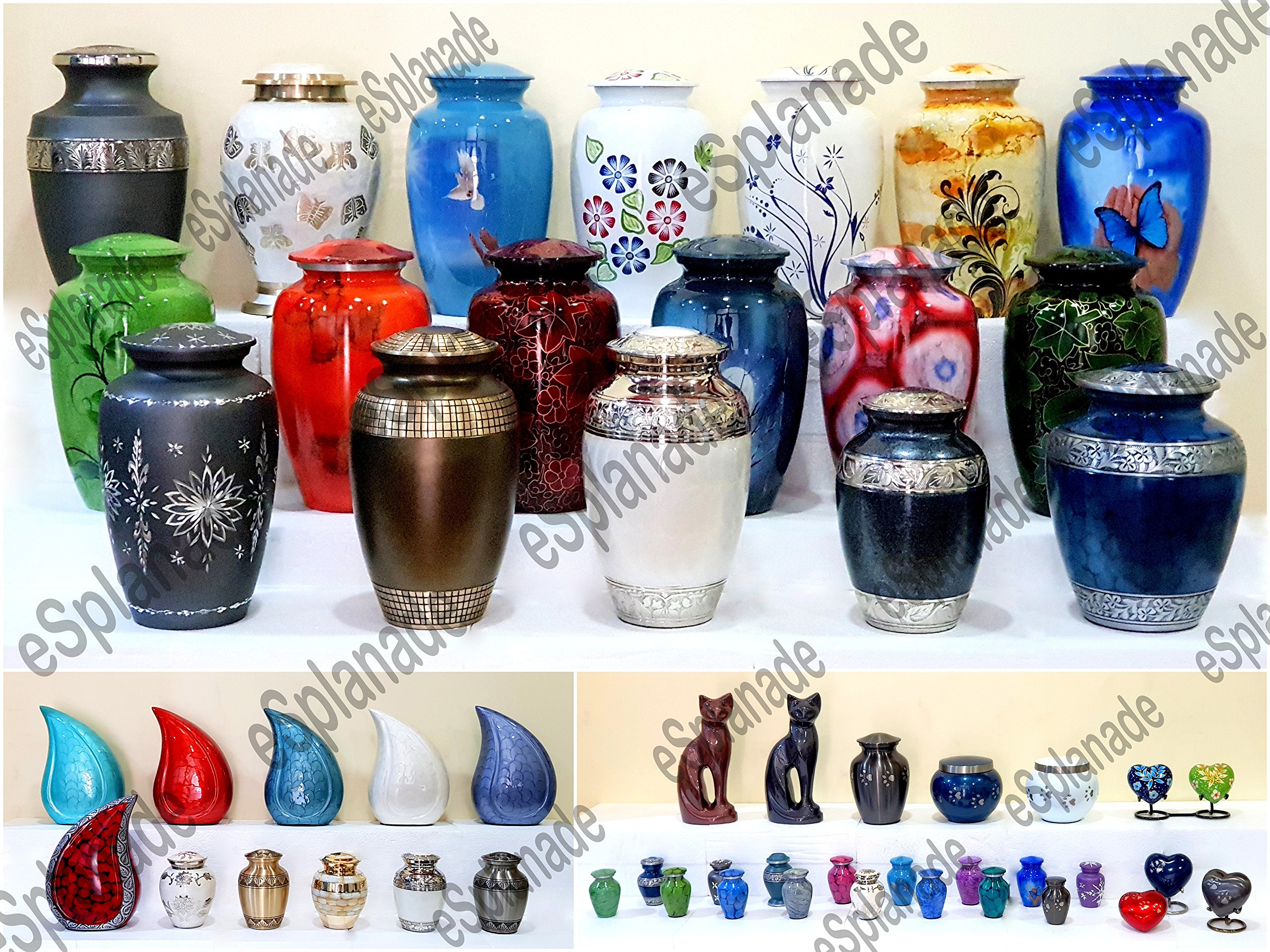 Premium Brass Cremation Urn for Ashes - 10