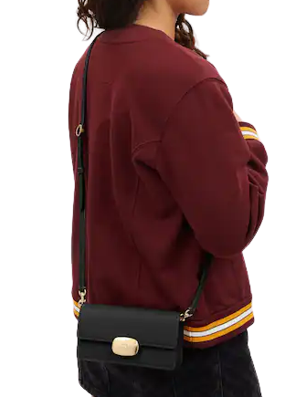Coach Eliza Small Flap Crossbody Bag for Women - Genuine Leather Shoulder Purse with Adjustable Strap, Perfect for Everyday Use, Work & Travel