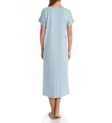 Natori Women's Zen Floral Covered Nightgown - Soft Sleepwear for Women, Comfortable Long Sleeve Nightgown with Floral Pattern - Perfect for Relaxing at Home, Lounging, and a Good Night's Sleep