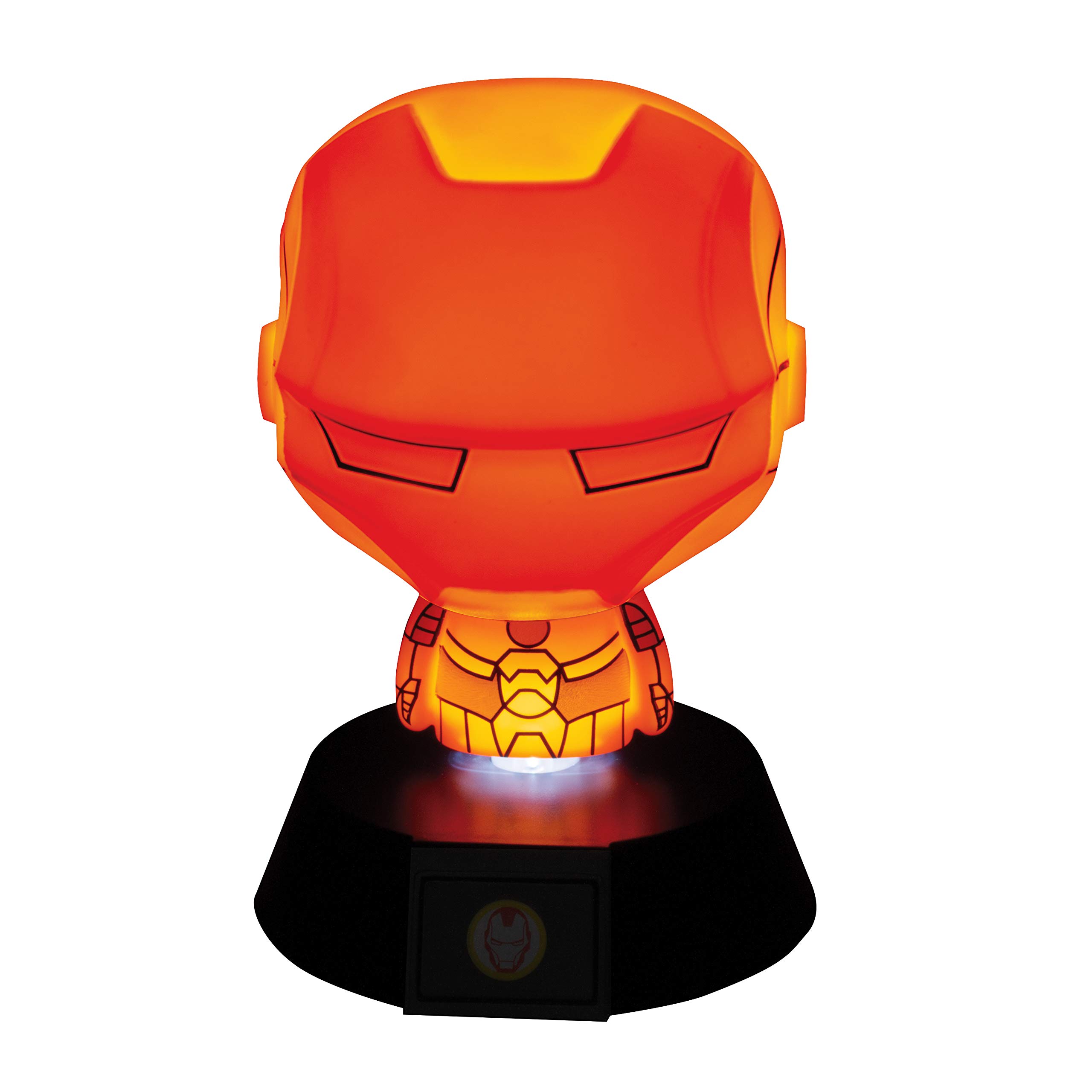 Official Disney Marvel Avengers Iron Man Icon Light - LED Desk Lamp for Home, Office & Gaming Room Decor - Collectible Superhero Merchandise