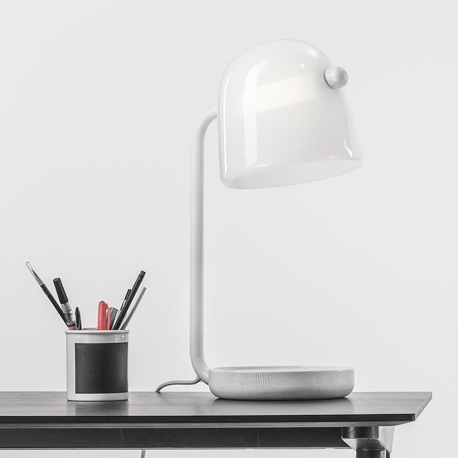 Penumbra Modern Table Lamp - Adjustable LED Desk Light for Home Office, Bedroom & Living Room - Warm White & Cool White Dimmable Lighting for Reading, Working & Relaxing