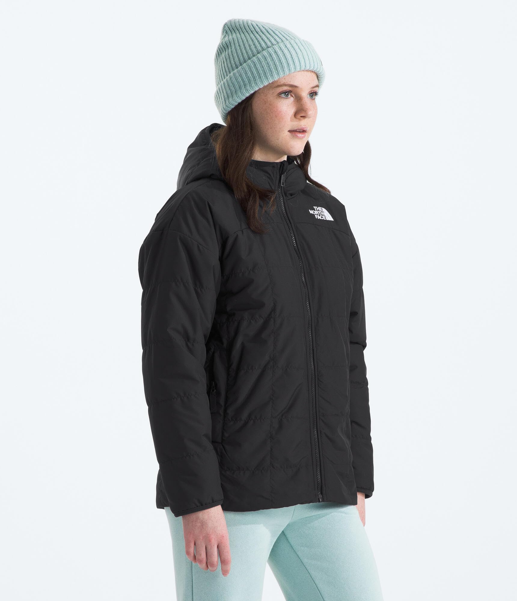 The North Face Girls' Reversible Shasta Short Parka Jacket - Waterproof Winter Coat for Kids Outdoor Activities & School