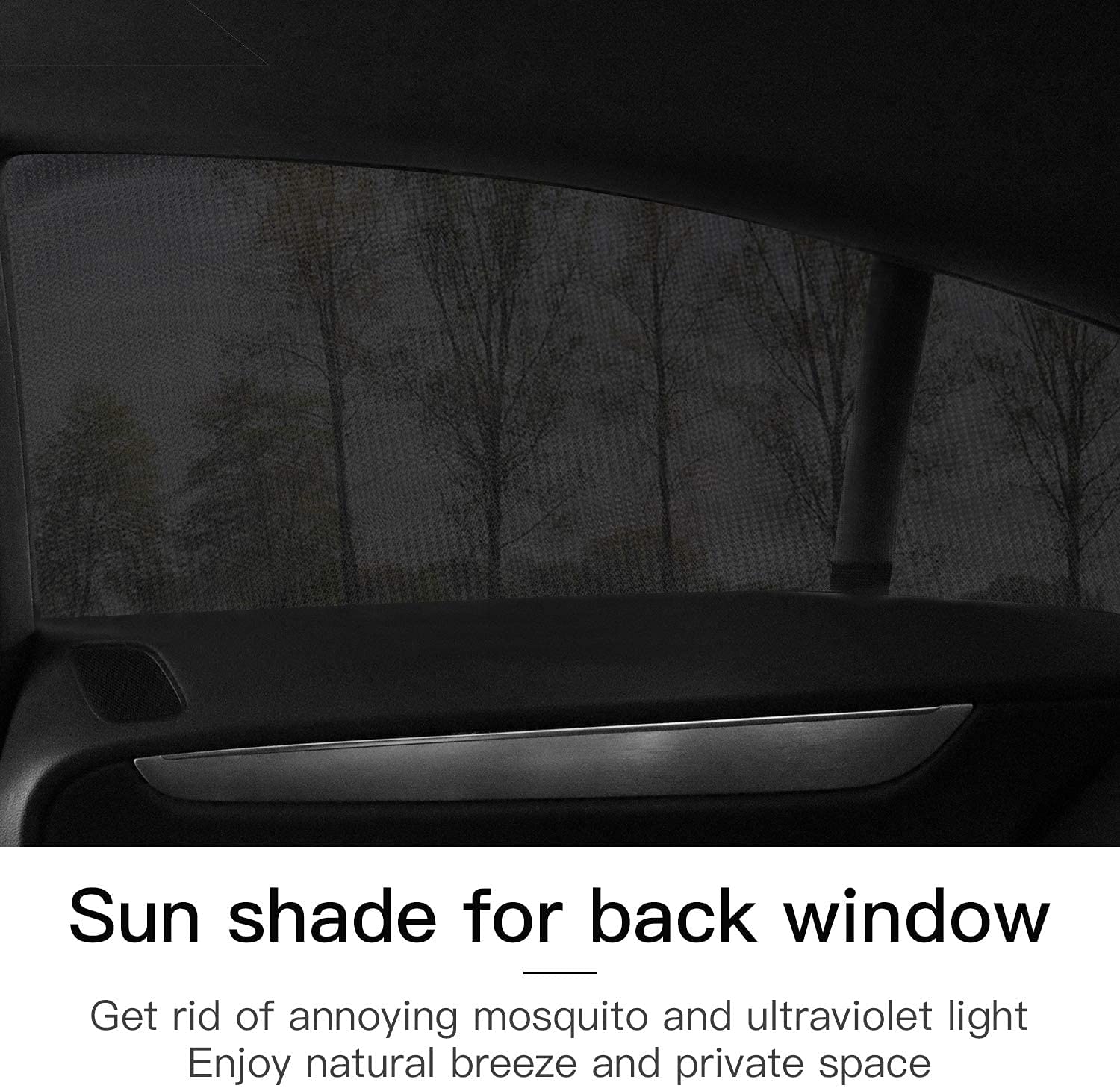 Car Window Mosquito Net Screens - UV Protection & Breathable Mesh for Camping & Travel | Baby & Pet Safe Sunshade Covers | Front/Rear Side 4-Piece Set | Perfect for Road Trips, Outdoor Adventures & Daily Commute