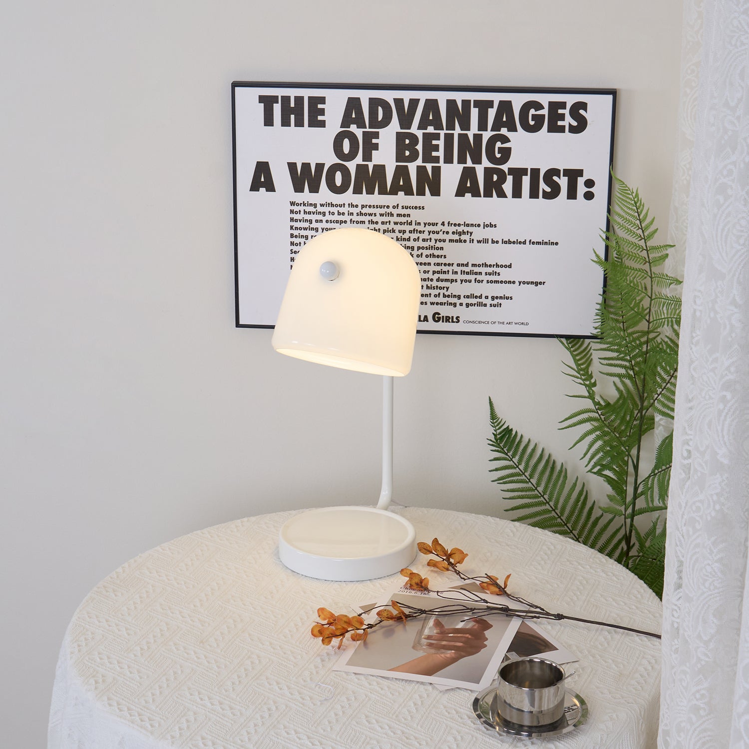 Penumbra Modern Table Lamp - Adjustable LED Desk Light for Home Office, Bedroom & Living Room - Warm White & Cool White Dimmable Lighting for Reading, Working & Relaxing