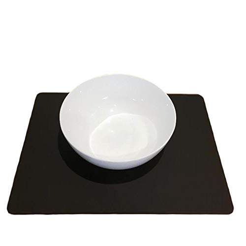 Premium Rectangular Placemats Set of 6 - Large Mocha Brown Table Mats for Dining - Perfect for Everyday Meals, Dinner Parties & Holiday Tablescapes