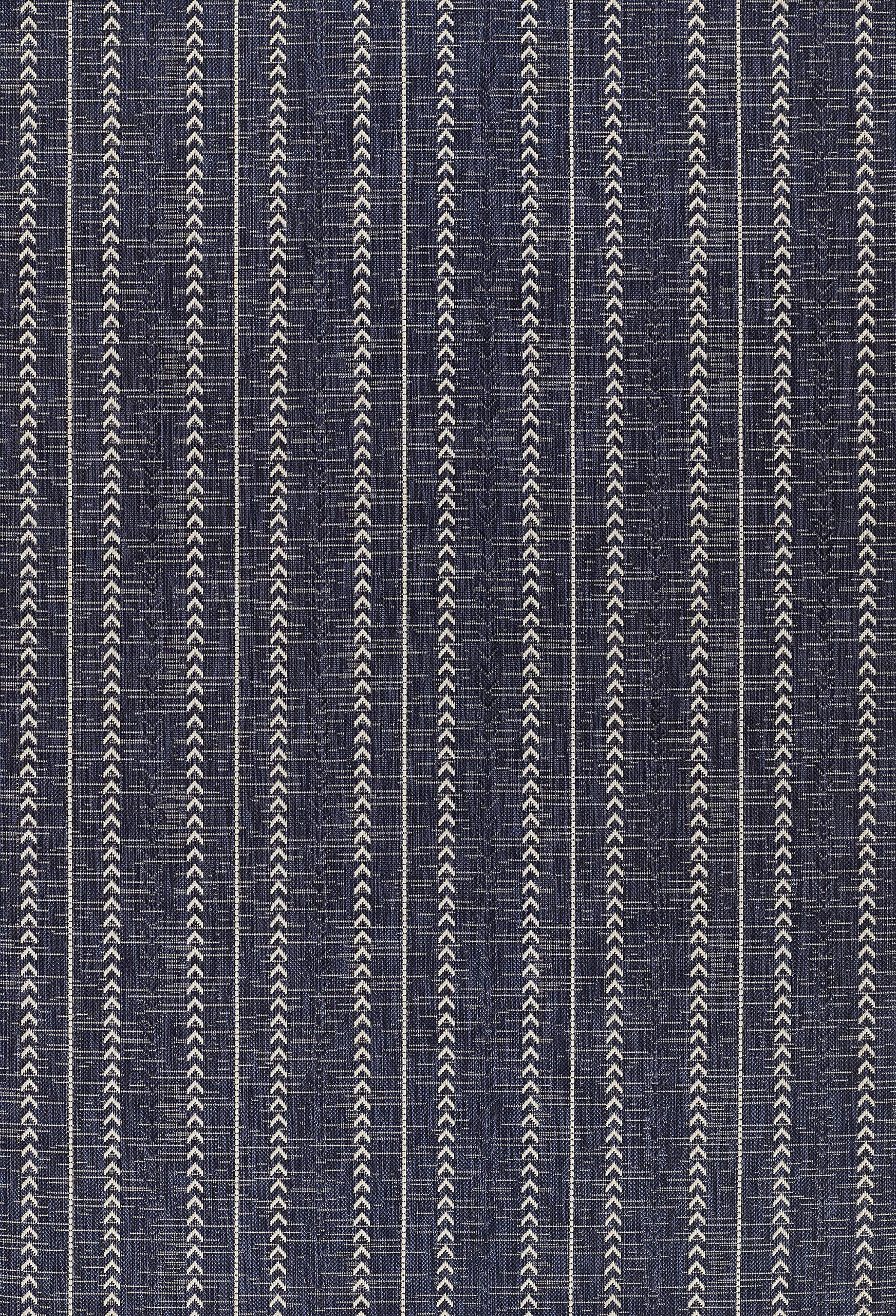 Nolita Rugs Mae Navy Indoor/Outdoor Rug 8' x 10' - Waterproof & Durable Area Carpet for Patio, Deck, Living Room & Bedroom