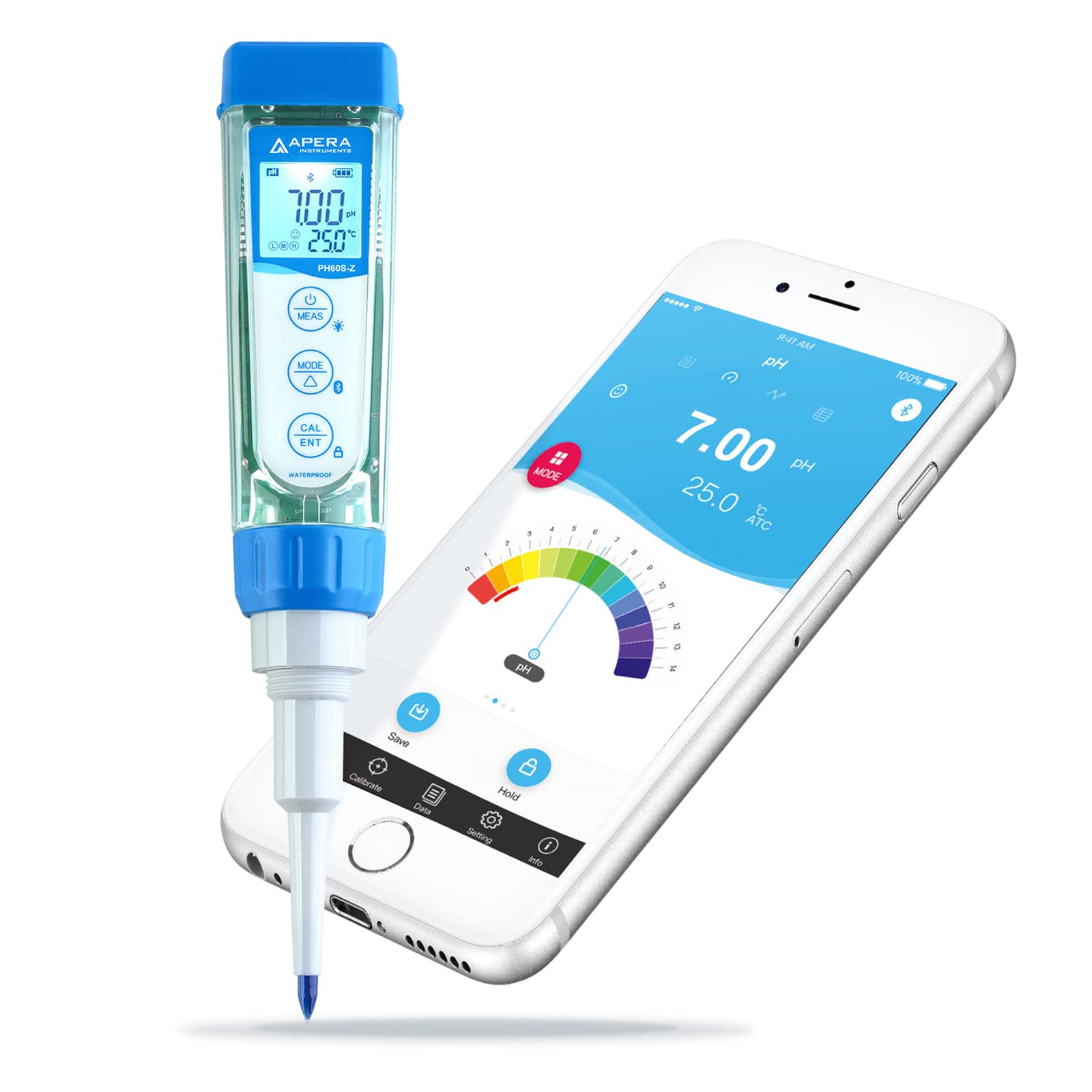 **Apera Instruments AI3713 PH60S-Z Smart Spear pH Tester – Accurate pH Meter for Food, Meat, Cheese & Solid Sampling – Ideal for Cooking, Brewing & Agriculture**