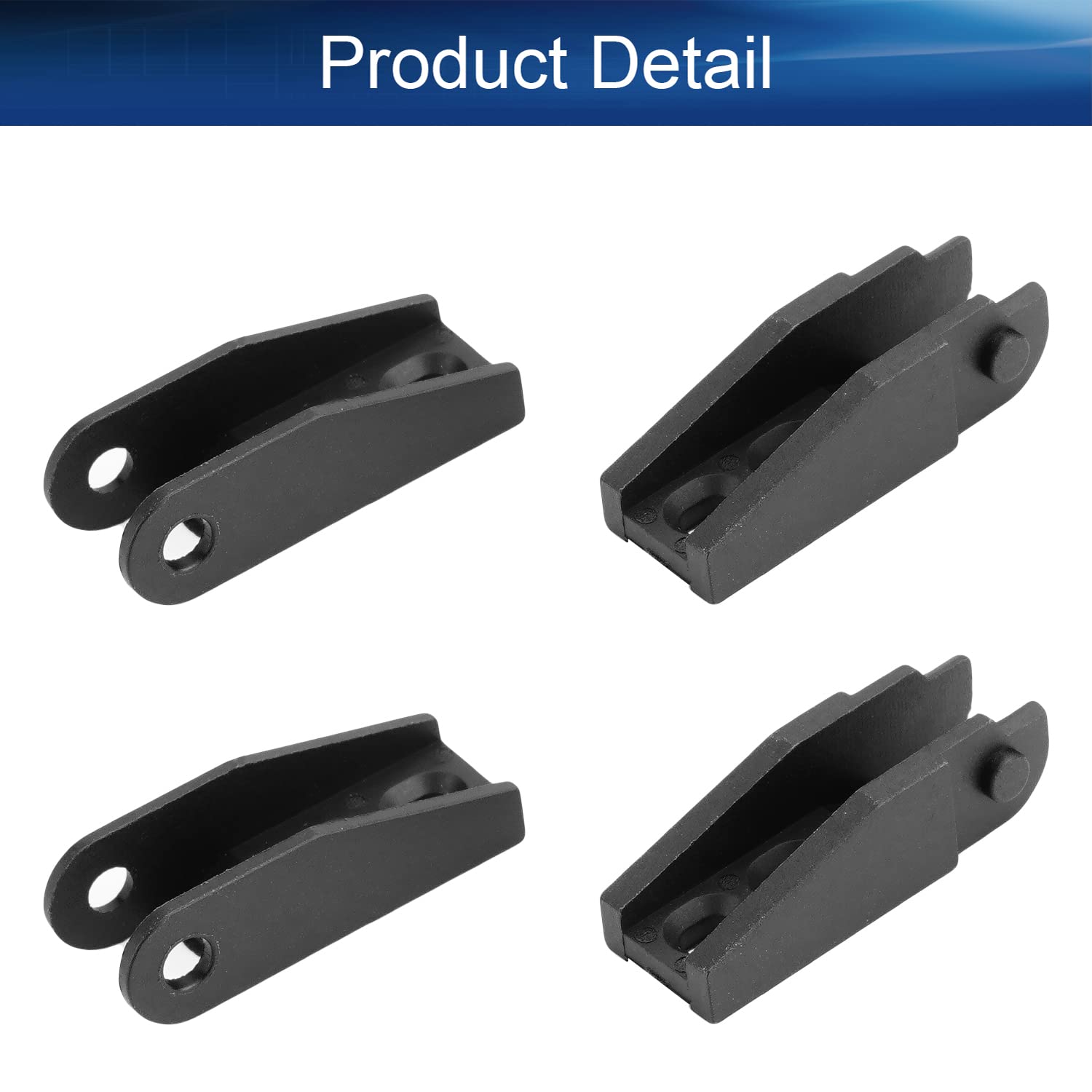 Heyiarbeit Drag Chain End Connector for 7x7mm Cable Carrier Chain - 2 Sets - Industrial Cable Management Solution for CNC Machines and Robotics
