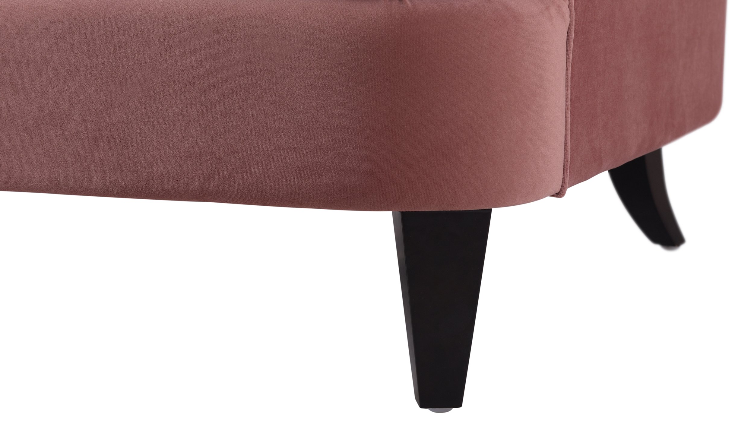Jennifer Taylor Home Kelly Sofa - Modern Upholstered Loveseat in Ash Rose | Perfect for Living Rooms, Apartments & Cozy Spaces