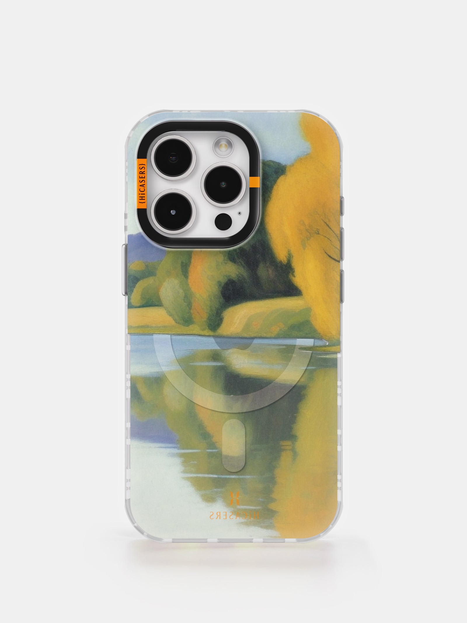 Impressionist Landscape Iridescent Phone Case - Green | Artistic Protective Cover for iPhone & Samsung | Perfect for Nature Lovers & Art Enthusiasts