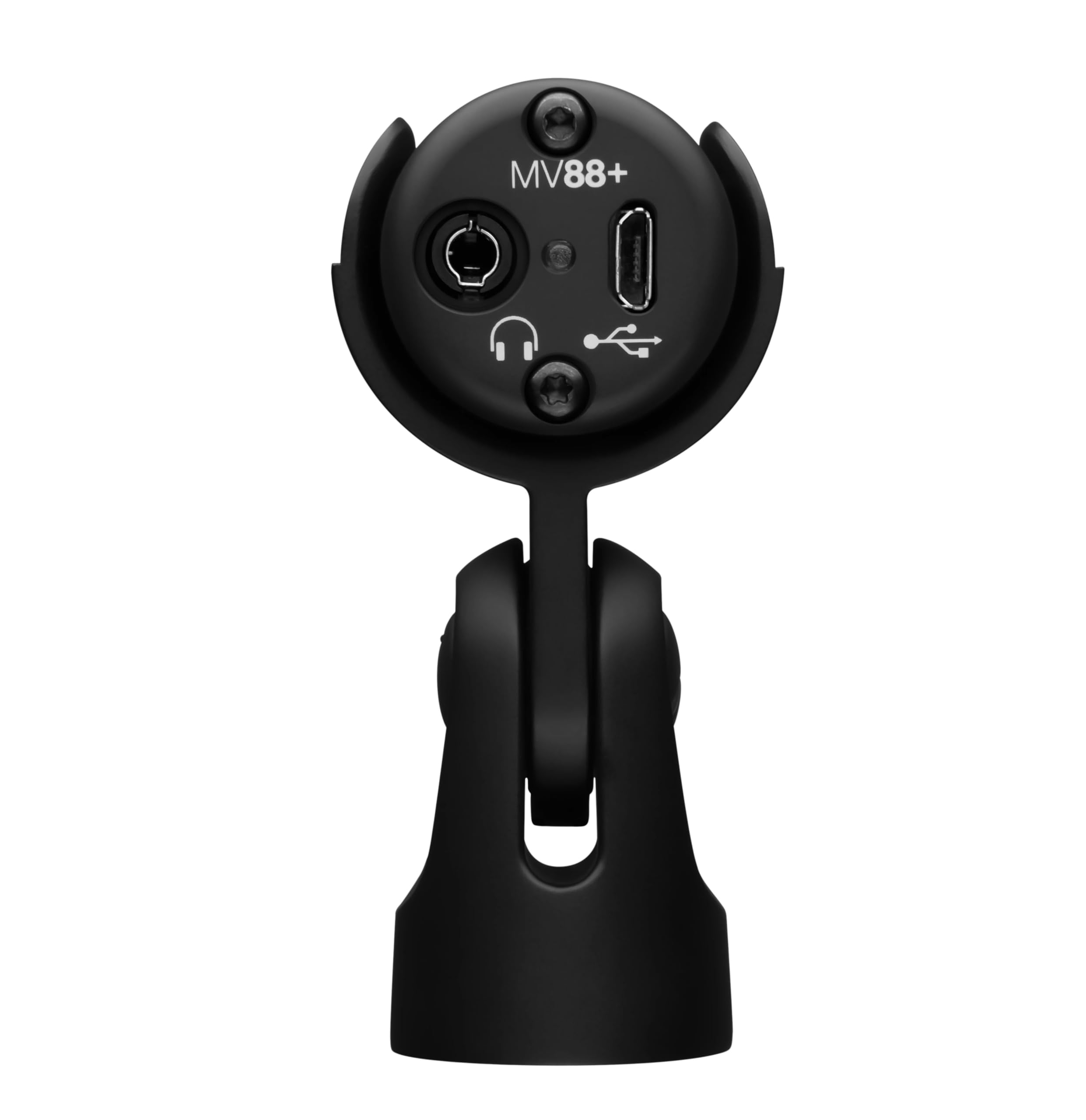 Shure MV88+ Stereo USB Condenser Microphone for Streaming, Recording Vocals & Instruments - Compatible with Mac & Windows, Real-Time Headphone Monitoring, Portable Design - Perfect for Podcasting, Gaming, Music Production & Travel (Black)