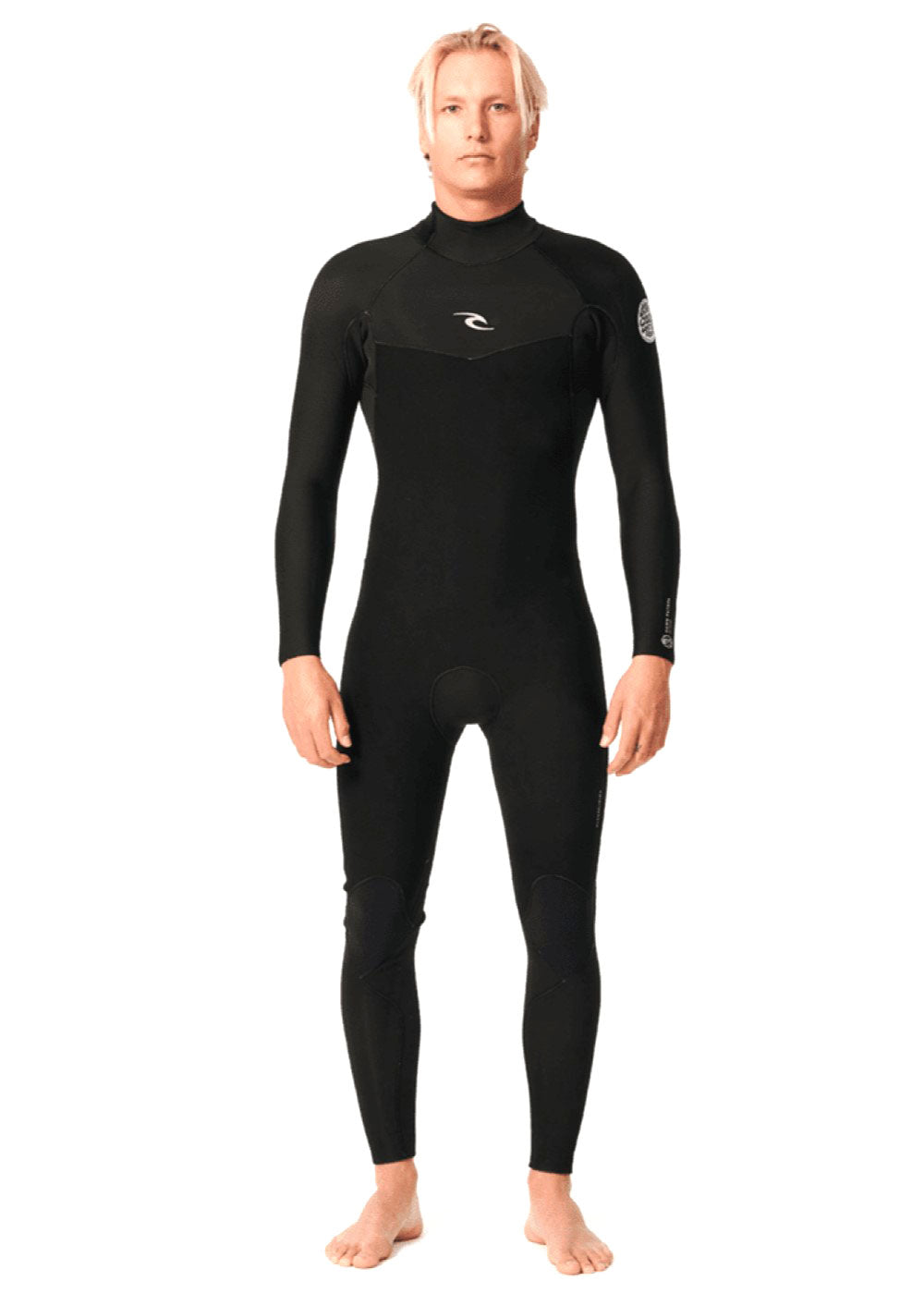 Rip Curl Men's Dawn Patrol Back Zip 4/3mm GBS Steamer Wetsuit for Surfing, Diving & Water Sports | Thermal Protection for Cold Water Activities