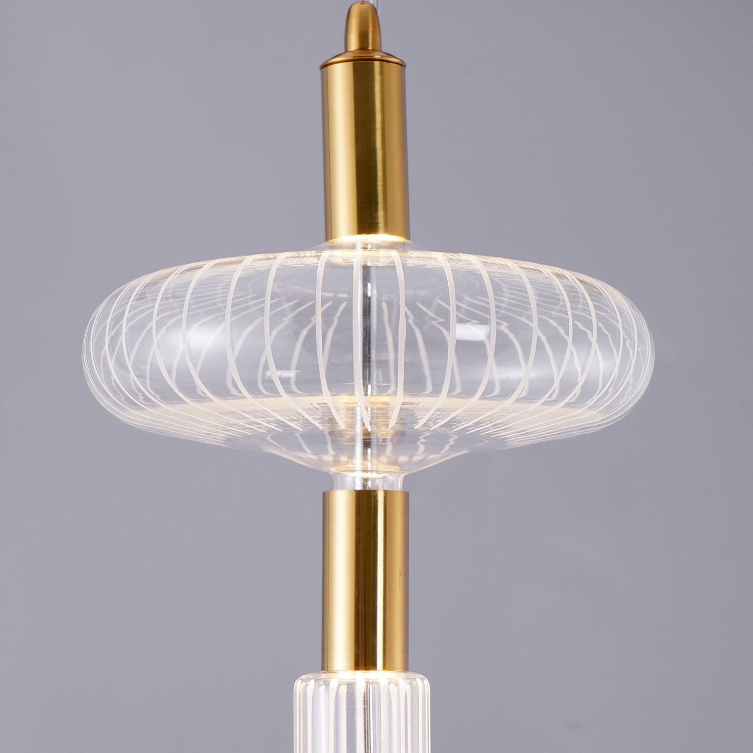 Modern Cipher Pendant Light - Industrial Style Hanging Ceiling Lamp for Kitchen Island, Dining Room & Living Room Decor