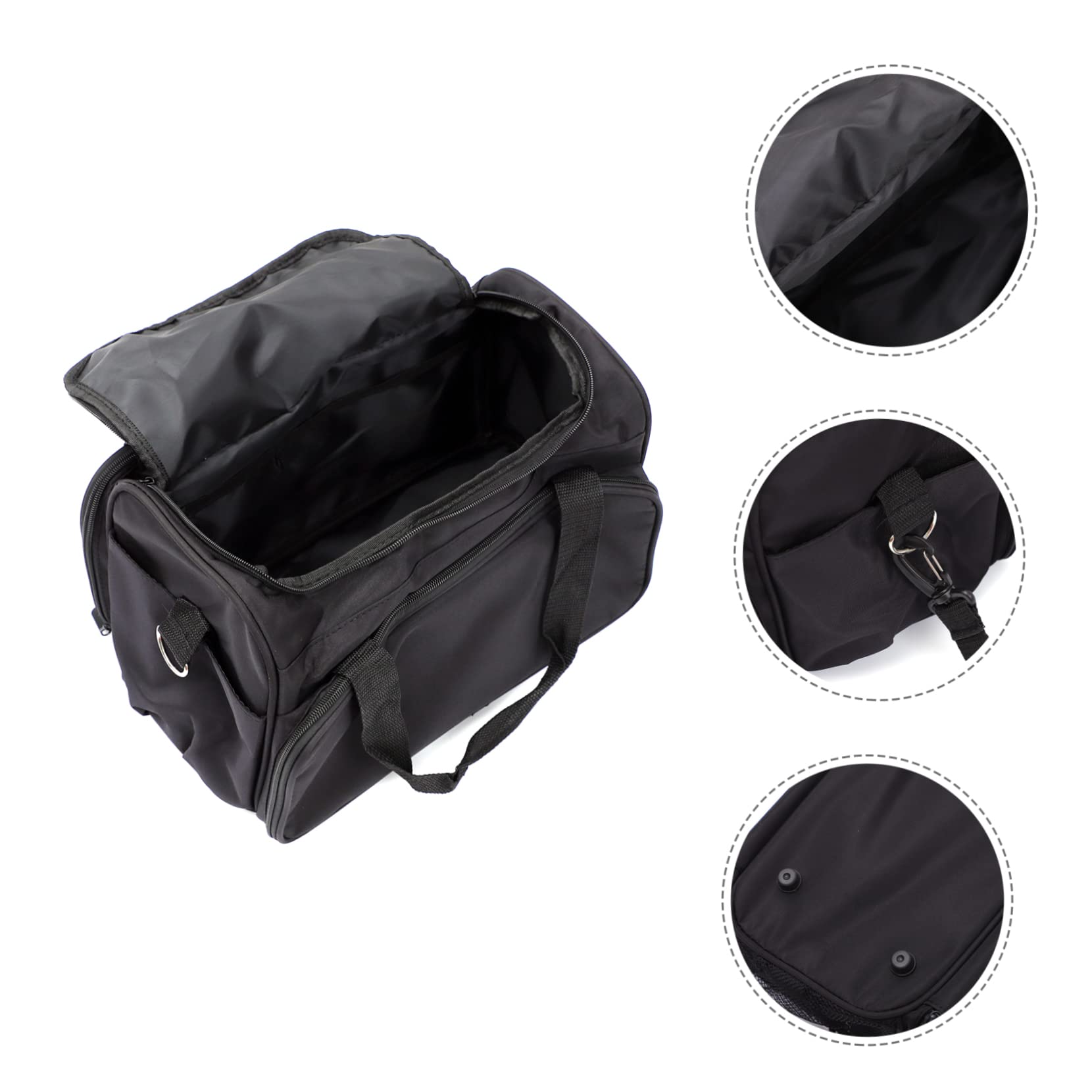 FOMIYES Large Capacity Professional Hairdressing Kit Bag - Waterproof Makeup Tool Organizer with Multiple Pockets for Salon Stylists & Travel Use