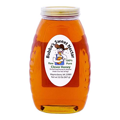 Bubba's Clover Honey - Pure Natural Honey in 32Oz (2 lb) Jars - 3 Pack - Perfect for Tea, Baking & Healthy Breakfast