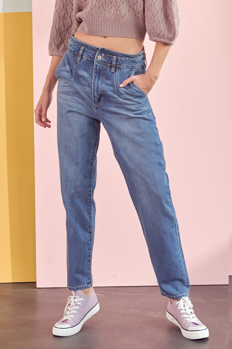 Corrine Ultra High Rise Slouch Fit Jeans for Women - Stretchy Comfort Denim Pants with Relaxed Fit, Perfect for Casual Outings and Everyday Wear