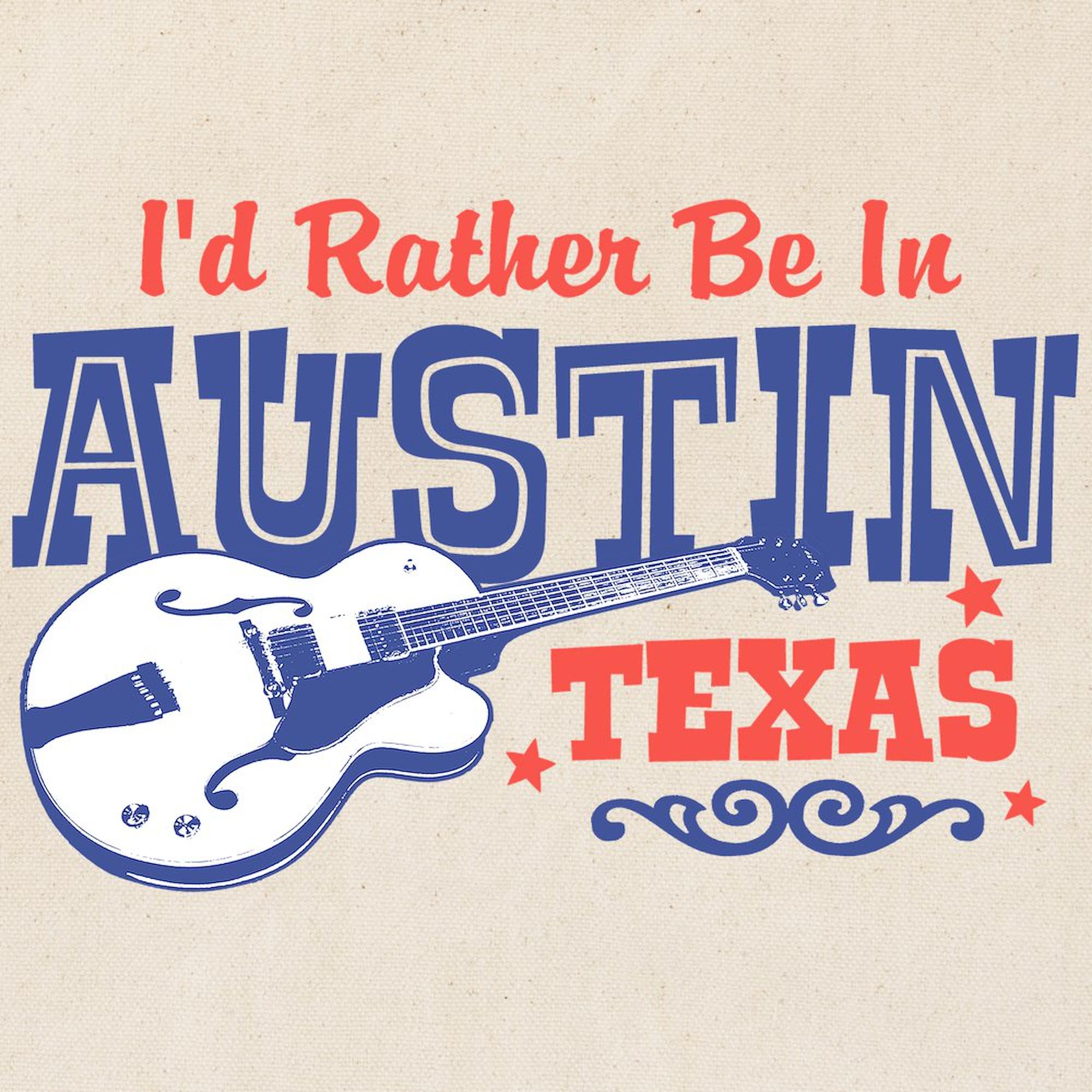 **Austin Texas Tote Bag - Natural Canvas Reusable Shopping Bag for Groceries, Beach & Travel**