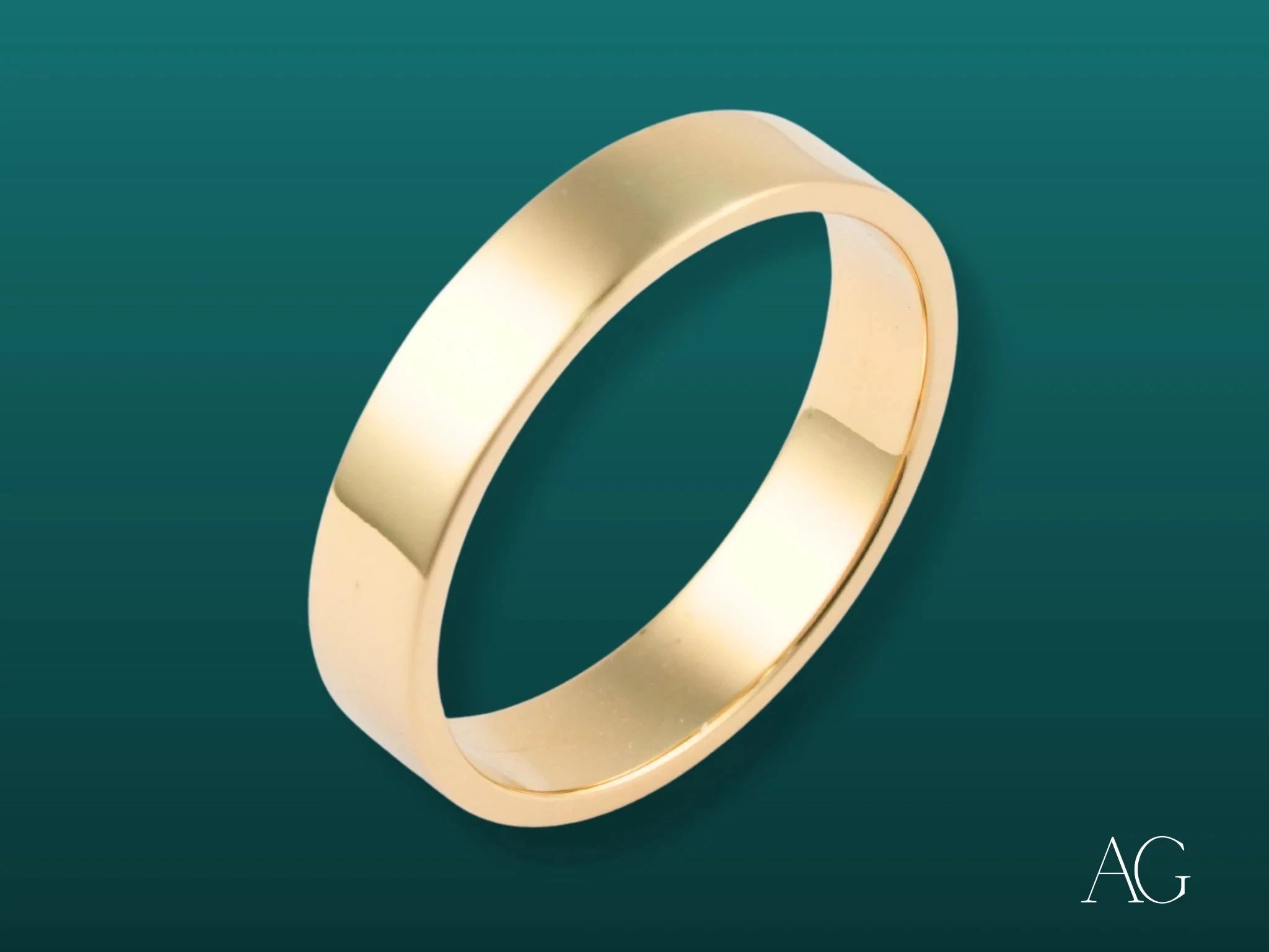 Essence Linea 4mm Minimalist Ring - Elegant Thin Gold Band for Women | Perfect for Everyday Wear, Stacking & Special Occasions