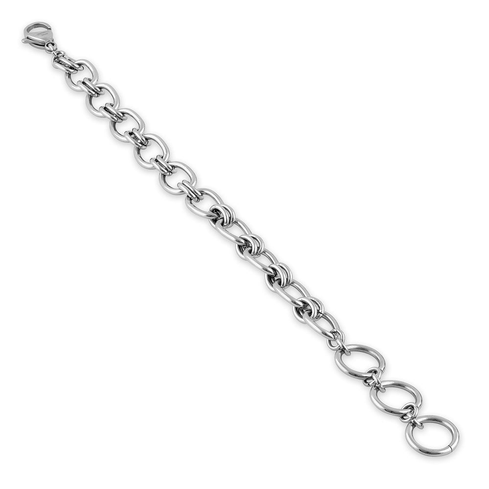 Stainless Steel Oval Link Bracelet for Women - Elegant & Durable Jewelry Gift for Everyday Wear, Parties & Special Occasions