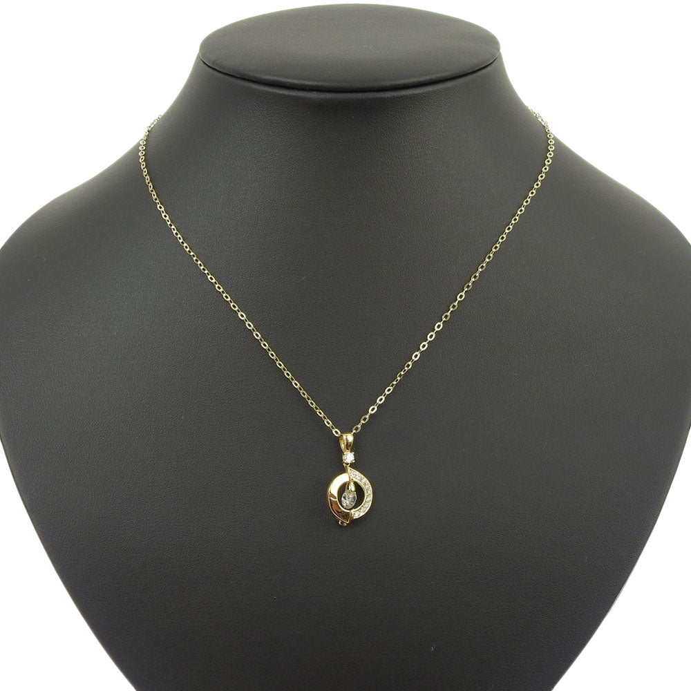 14K/18K Gold Zircon Necklace for Women - Elegant Cubic Zirconia Pendant Jewelry Gift for Birthday, Anniversary & Special Occasions