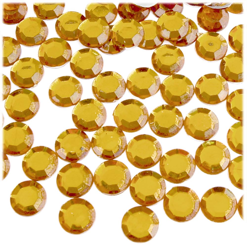 144pc 12mm Olive Green Rhinestones Flatback for DIY Crafts, Jewelry Making, Nail Art, and Scrapbooking - The Crafts Outlet