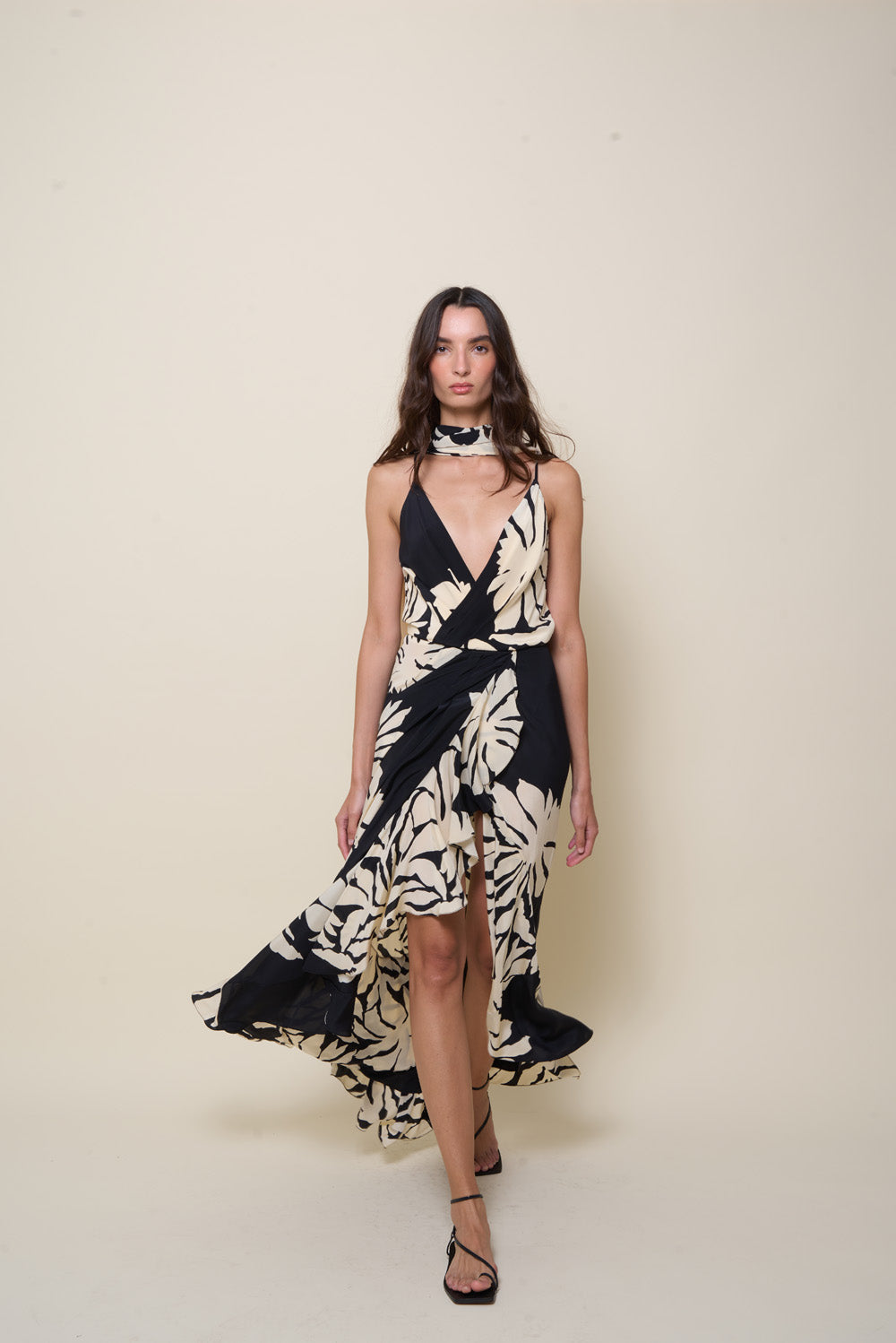 Santa Cruz Dress for Women - Stylish Floral Summer Midi Dress with Short Sleeves | Perfect for Beach Vacations, Date Nights & Casual Outings