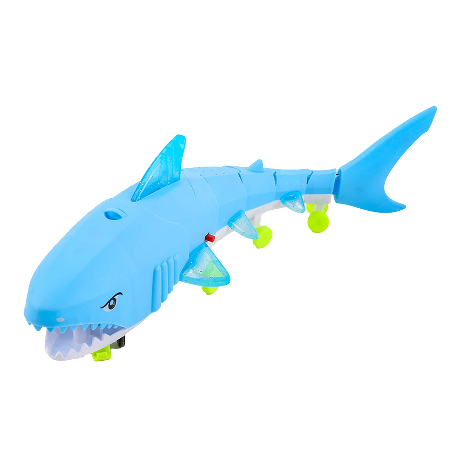 Electric Walking Singing Musical Light Up Shark Toy with Leash - Interactive Kids Toy for Birthday & Christmas Gifts - Random Color Jumping Shark Plush (One Size) - Perfect for Playtime, Parties & Outdoor Adventures