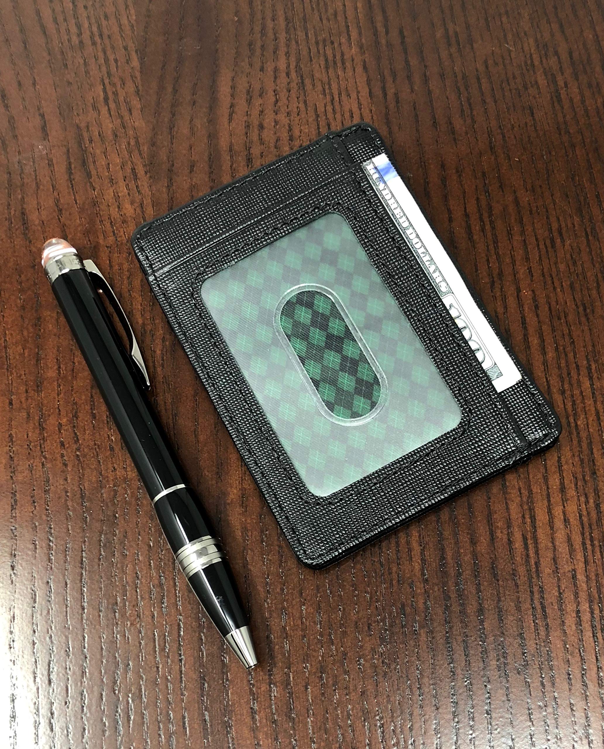 Genuine Leather Slim RFID Blocking Wallet for Men - Minimalist Golf Wallet - Essential Golf Accessories for Everyday Use & Travel