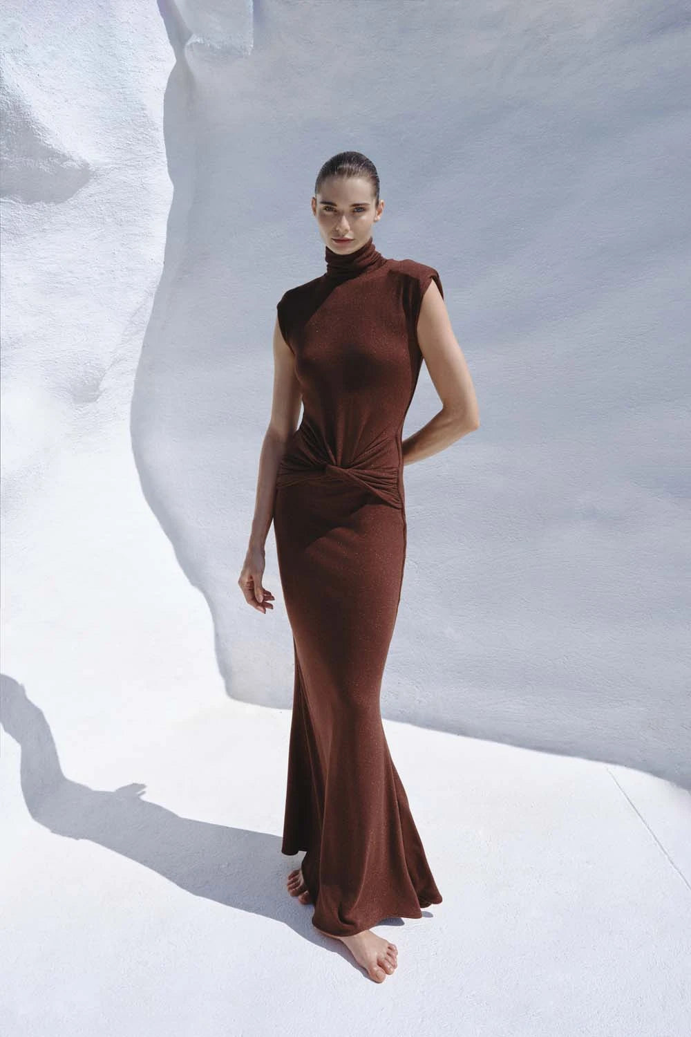 Leo Maxi Dress Brew - Elegant Long Flowy Summer Dress for Women | Perfect for Beach, Vacation, and Casual Outings