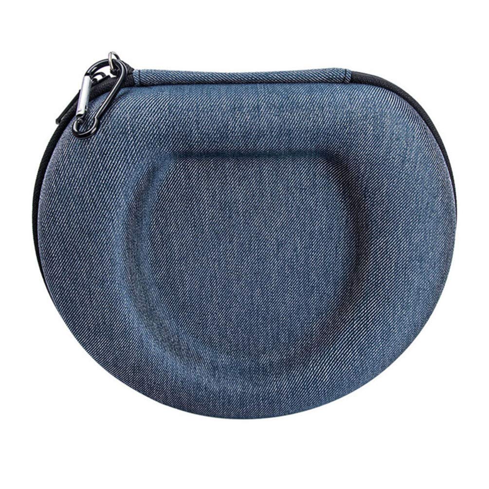 **Hemobllo Foldable Wireless Headphones & Speaker Storage Bag - Zipper Pouch Case Compatible with Bose Companion (Black + Blue) - Perfect for Travel, Gym, and Home Use**