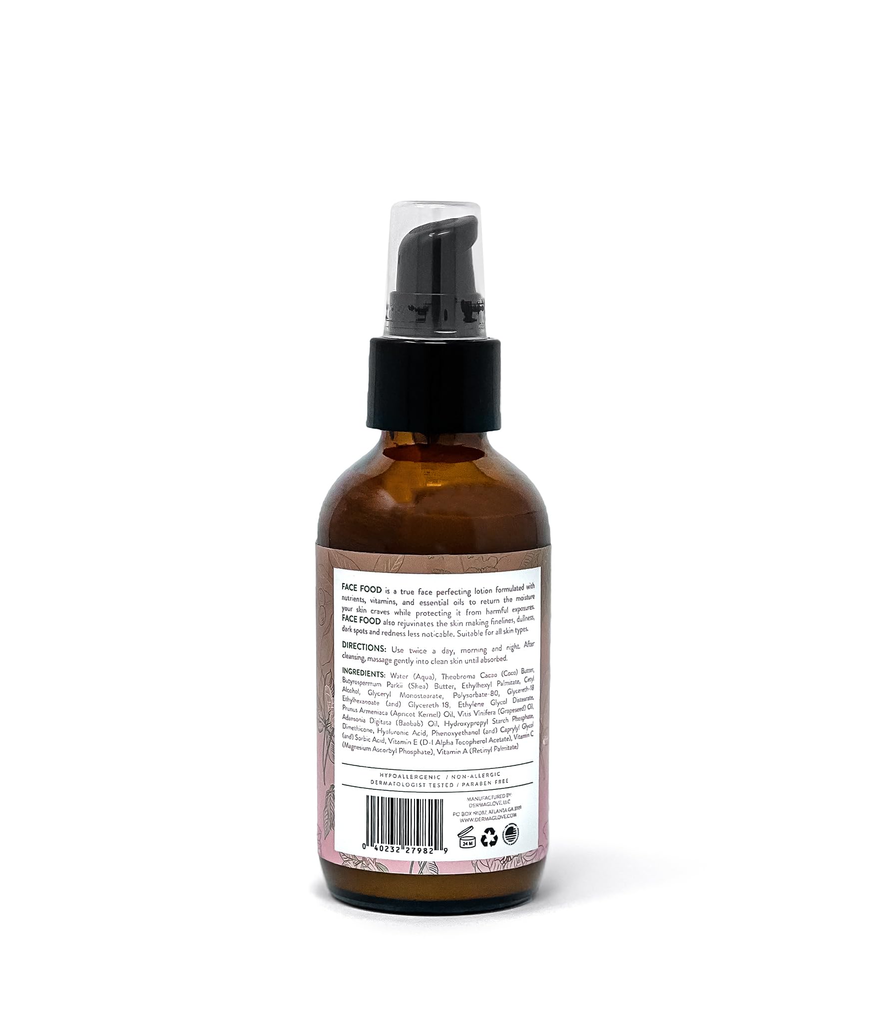 FACE FOOD All-Natural Skin Perfecting Moisturizer - Hyaluronic Acid Face Cream for Rejuvenation, Fine Lines & Wrinkle Reduction, Brightens Dull Skin, Redness Relief & Age Spot Treatment (4 fl oz) - Perfect for Daily Skincare Routine & Anti-Aging Regimen