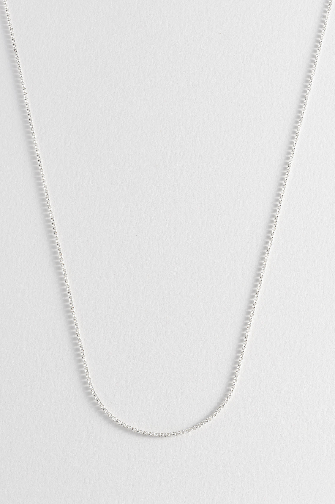 Sterling Silver Plated Belcher Chain Necklace Eb5283S - Elegant Layering Jewelry for Women, Perfect for Daily Wear, Parties & Gifts