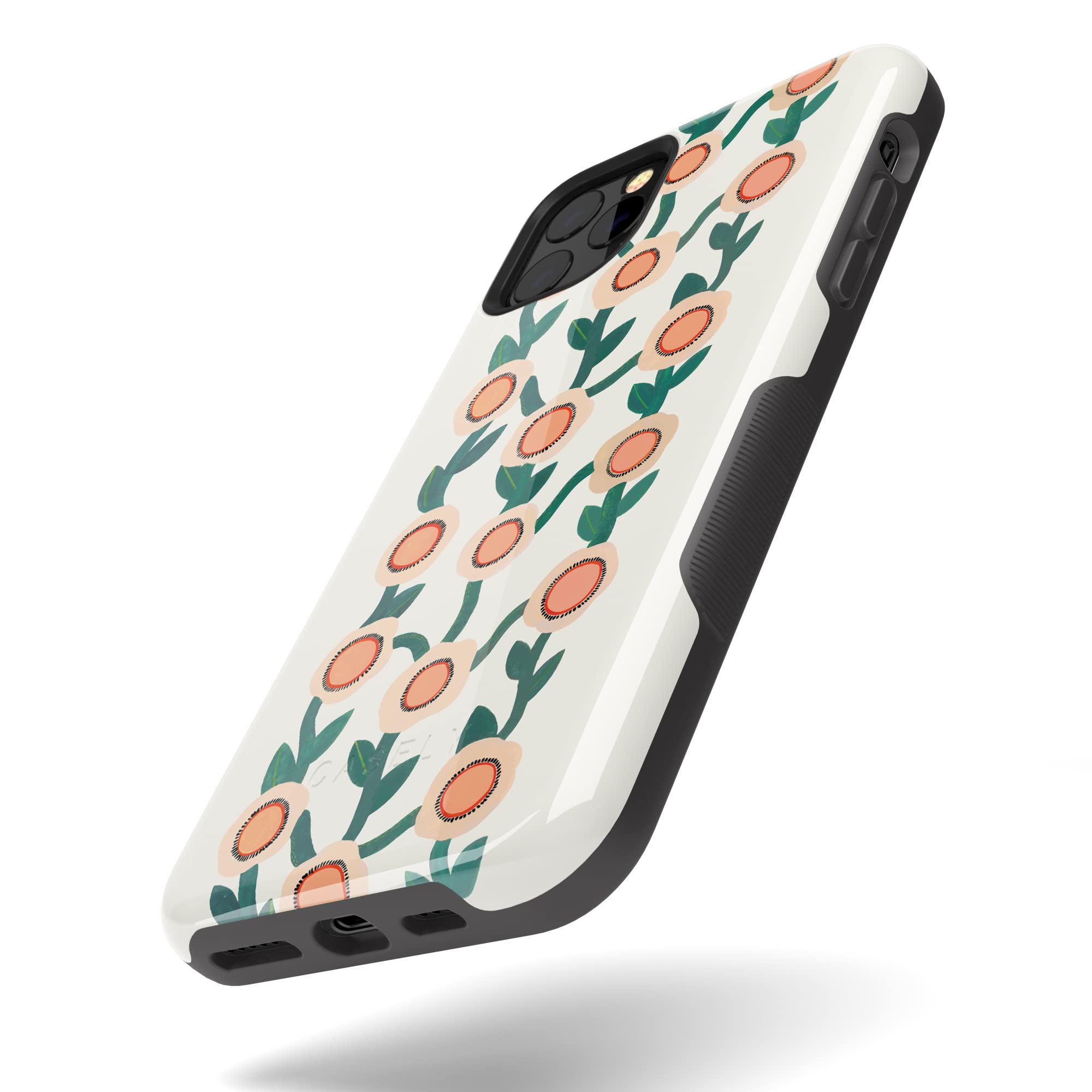Casely iPhone 11 Pro Max Case - Floral Print Protective Cover with Shock Absorption | Slim Fit Phone Case for Women | Perfect for Daily Use, Work & Travel