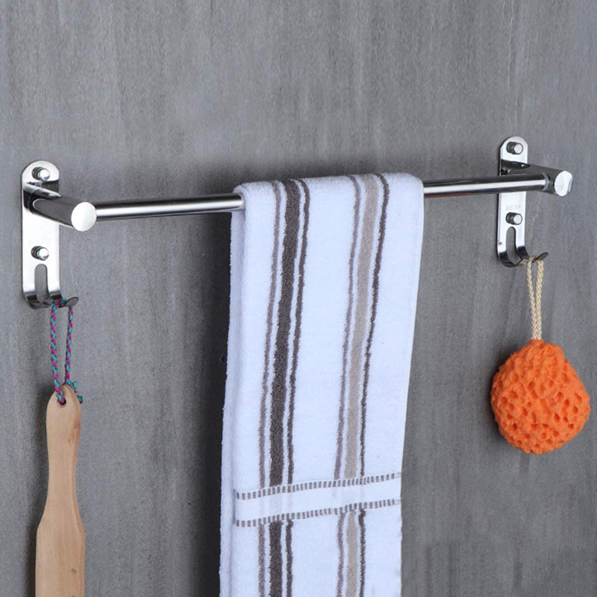KUYT Multilayer Wall Mounted Towel Rack Holder - 40Cm Stainless Steel Bathroom & Kitchen Towel Rail for Hanging Towels - Space Saving Storage Solution for Small Bathrooms & Toilets