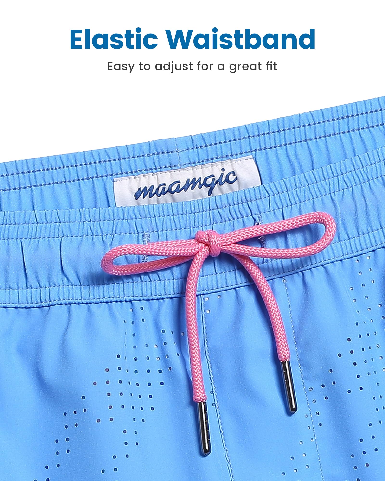 **Maamgic Men's Swim Trunks with Compression Liner – 5