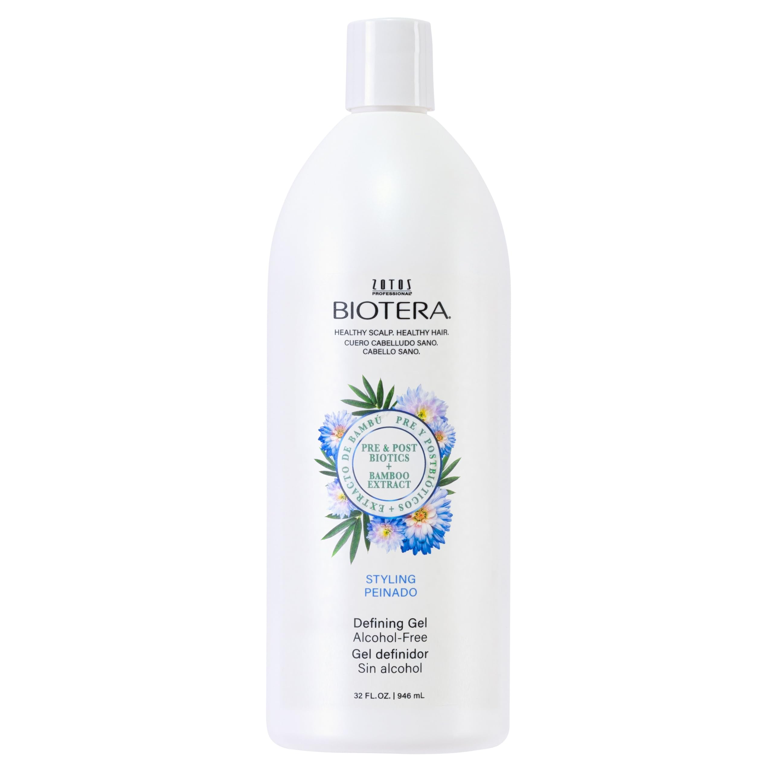 BIOTERA Alcohol-Free Styling Defining Gel for Flexible Hold & Shine - Vegan, Cruelty-Free, Paraben-Free Hair Sculpting Gel - No Stickiness or Flaking - Safe for Color-Treated Hair - Perfect for Curly, Wavy & Straight Hairstyles at Home or Salon