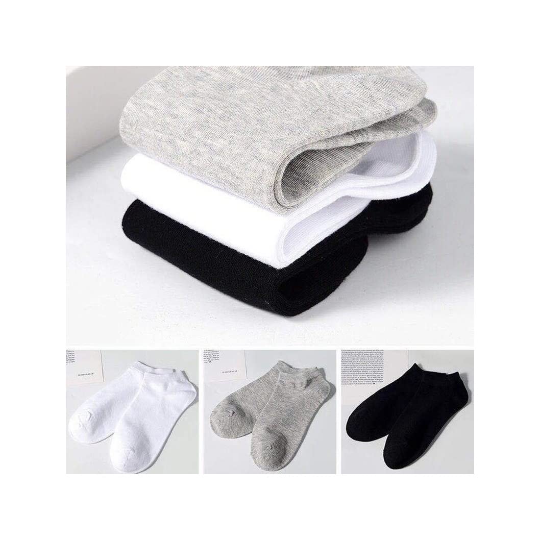 Breathable Women's Sports Socks - Comfortable Cotton Ankle Socks for Running, Workout & Daily Wear (Black, Size 37-44) - Perfect for Gym, Yoga and Casual Outfits