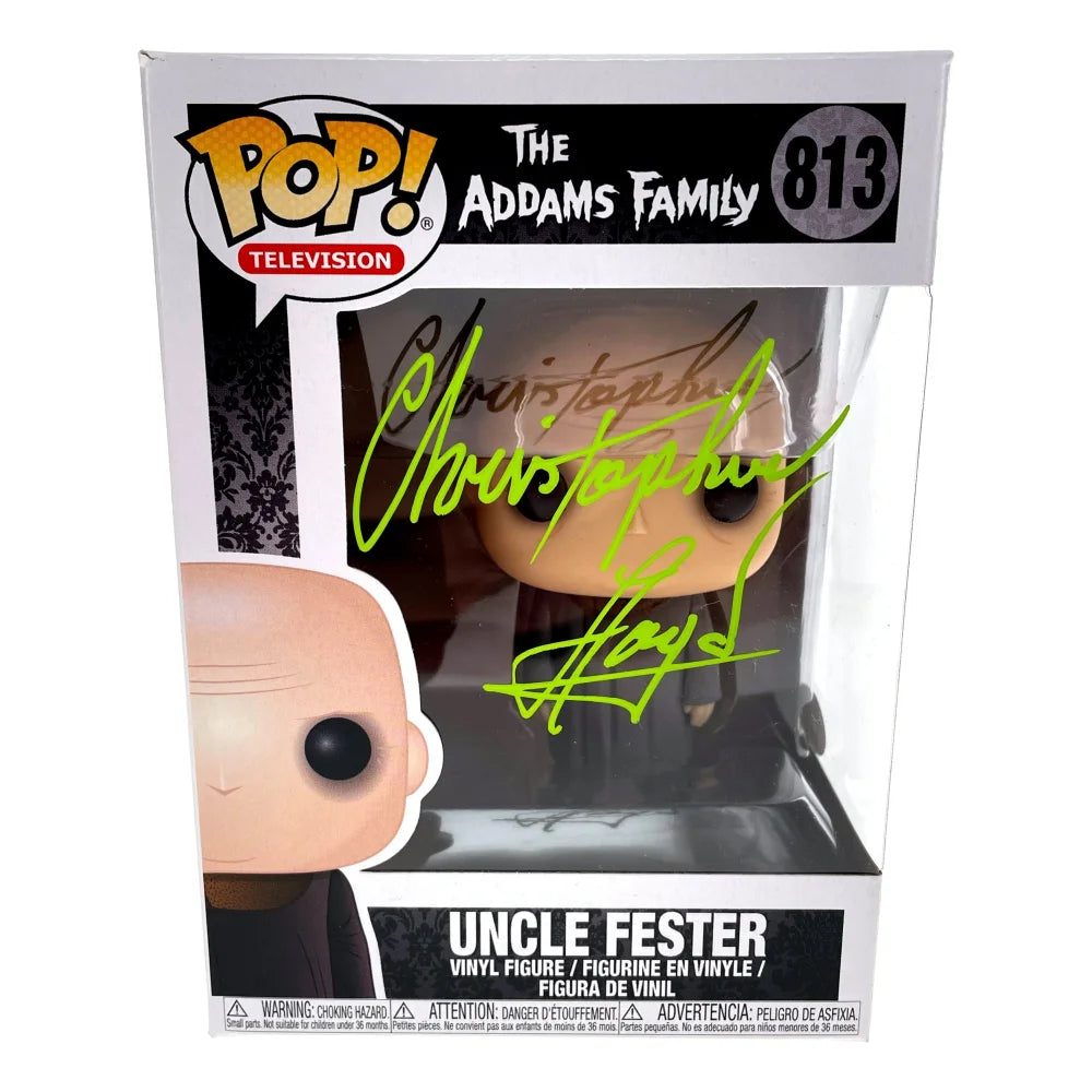 Christopher Lloyd Autographed Funko Pop! Uncle Fester #813 - The Addams Family Collectible with JSA COA - Perfect for Horror Movie Fans & Pop Culture Collectors