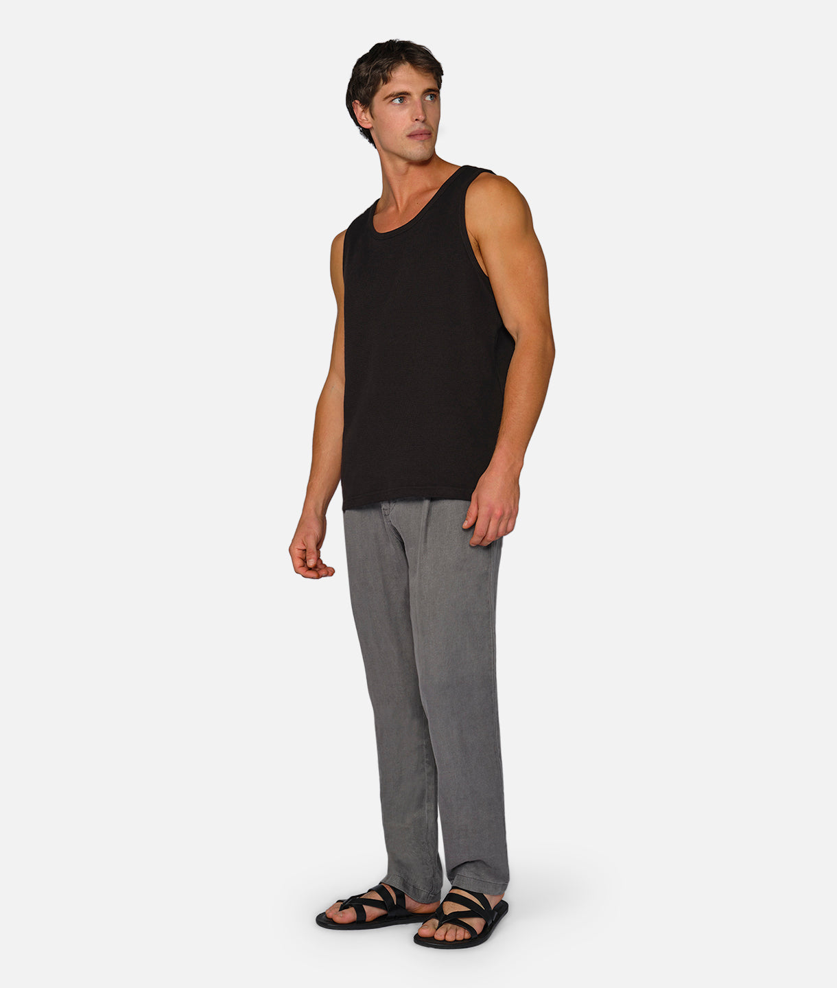 The Capri Linen Pants for Women - Comfortable & Stylish Gun Metal Color - Perfect for Summer, Travel, and Casual Wear