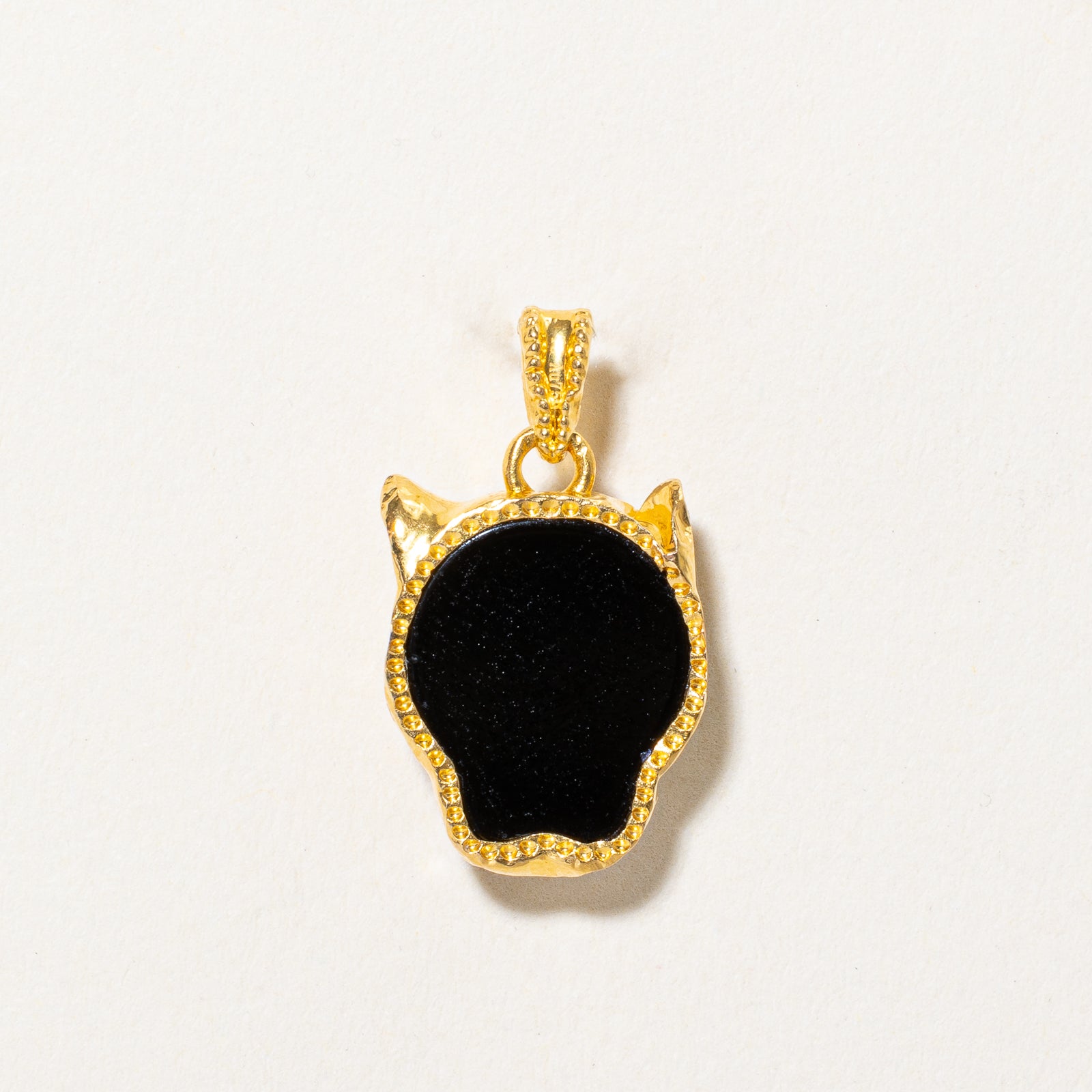 Onyx and Green Paste Glass Panther Head Pendant Necklace - 2.30ctw Gemstone Jewelry with 0.10ctw Accents | Elegant Statement Piece for Women's Fashion, Evening Wear, and Gift Giving