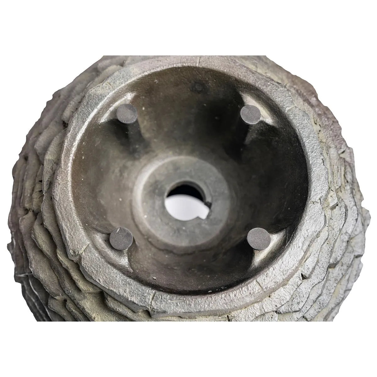 Stacked Slate Sphere Water Fountain Kit - Outdoor Garden Decor, Relaxing Zen Fountain for Patio, Yard, and Landscape Design