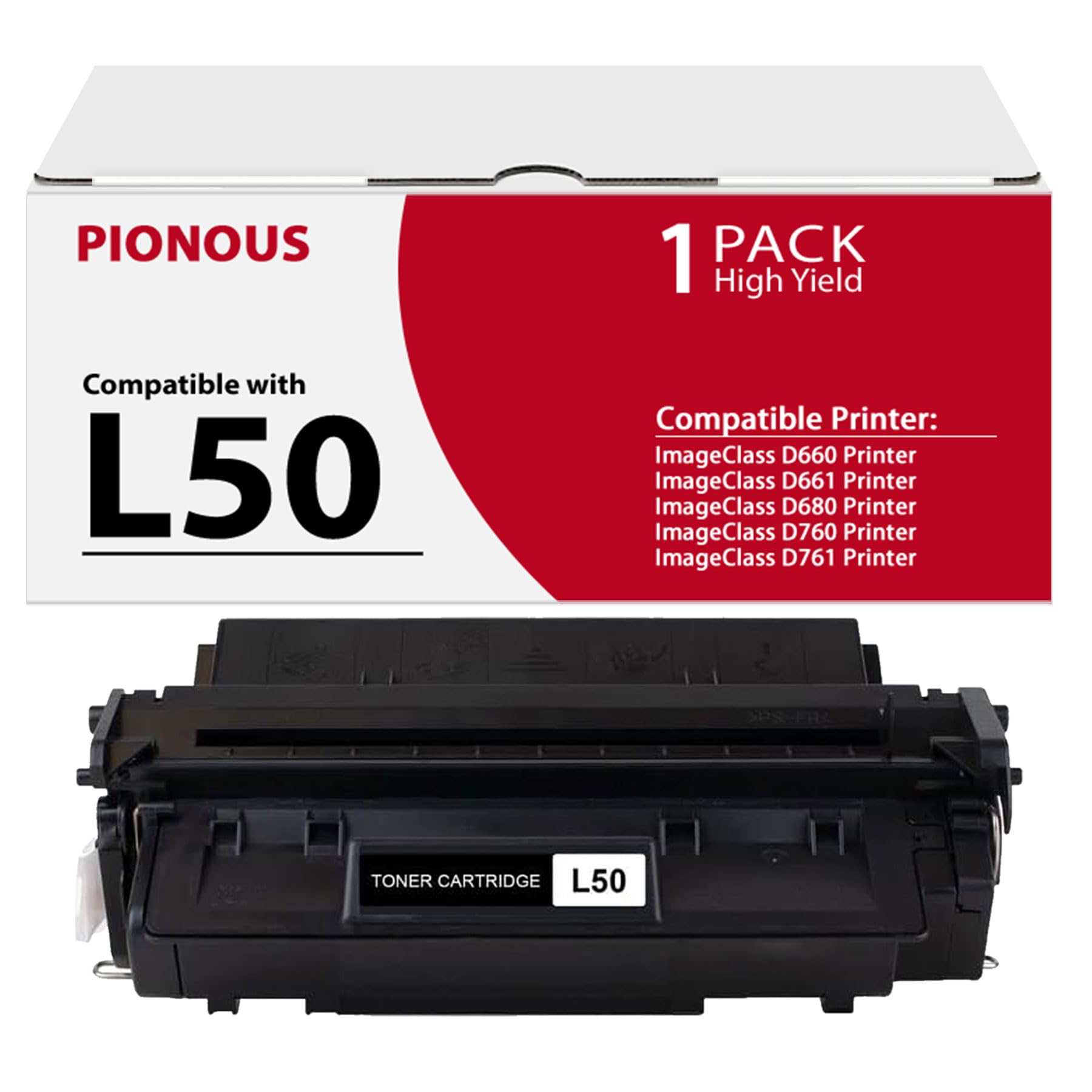 TRCK 1 Pack Black Toner Cartridge Replacement for Brother ImageClass D660 D661 D680 D760 D761 D780 D860 D861 D880 Printers - High Yield 50 Toner TC-L50-1PK - Perfect for Office & Home Printing Needs