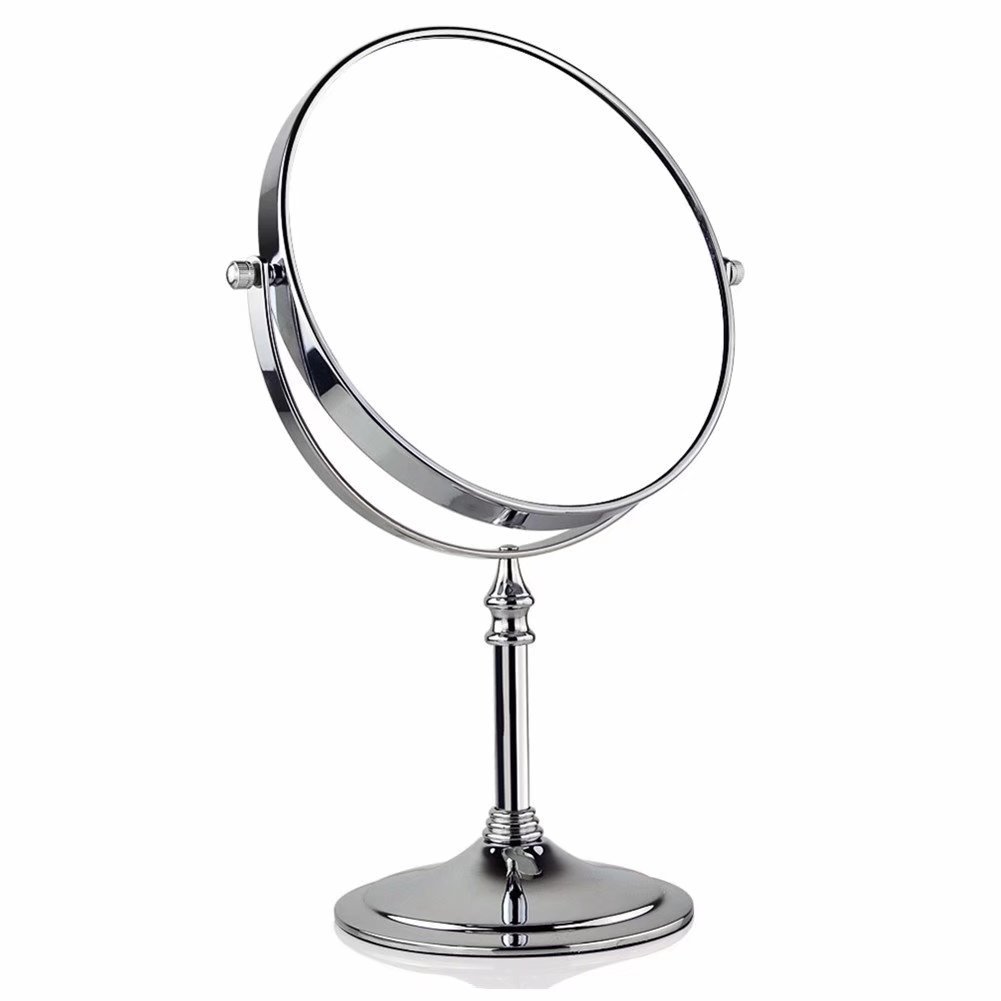 360° Rotating Two-Sided Magnifying Cosmetic Mirror - 3X Magnification, Folding Portable Makeup Mirror for Dressing Table, Vanity & Travel | Perfect for Home, Salon & On-the-Go Makeup Application